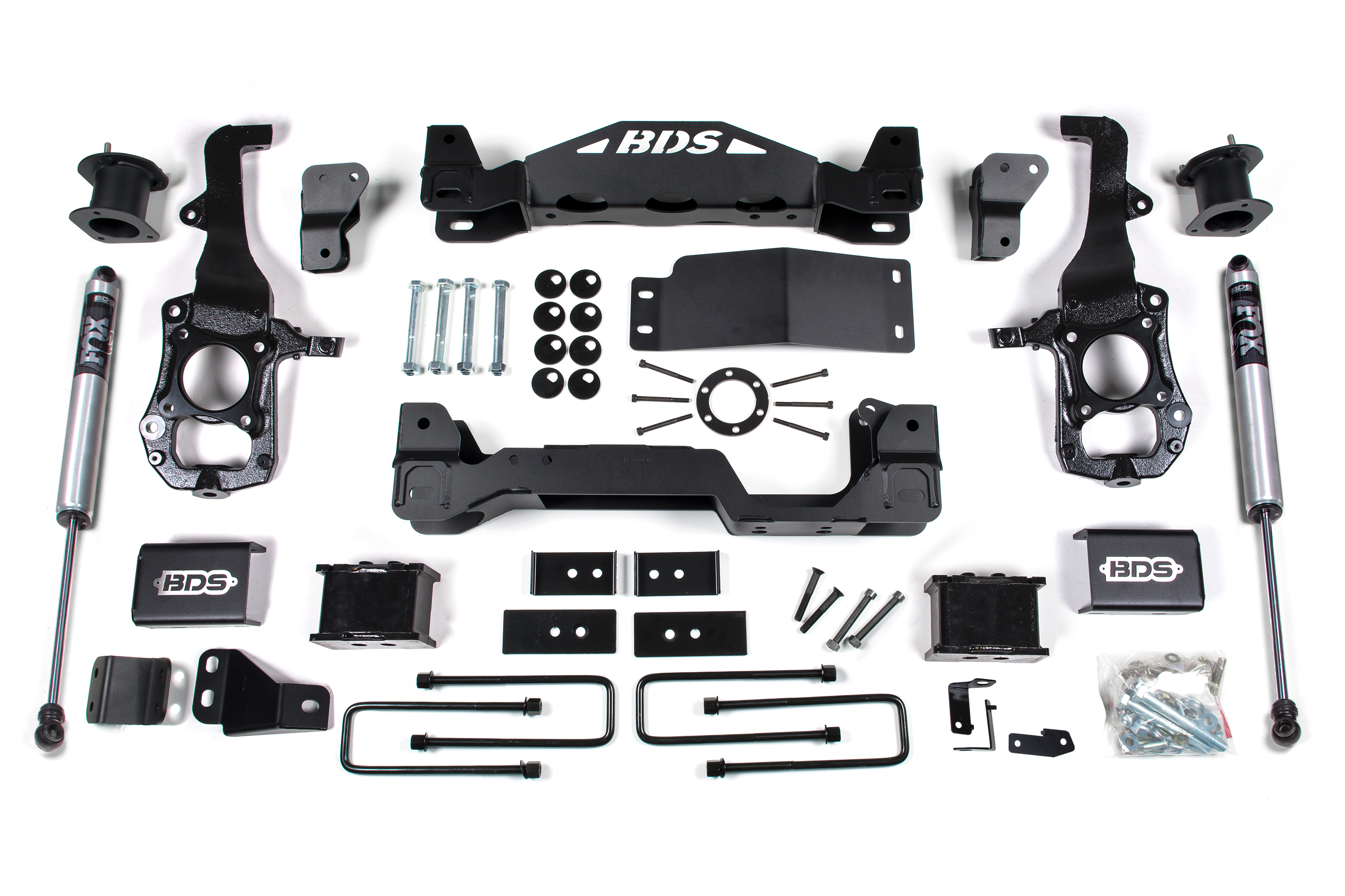 BDS Suspension BDS1579FS - 6 Inch Lift Kit Ford F150 21-25 4WD 5 Inch Block Fox 2.0 Performance Shocks