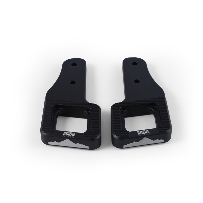 Borne Off-Road BNTH-F150-17BK - 2017+ Ford Raptor / 2009+ Ford F150 Billet Tow Hooks - Black Borne Off-Road BNTH-F150-17BK - 2017+ Ford Raptor / 2009+ Ford F150 Billet Tow Hooks - Black