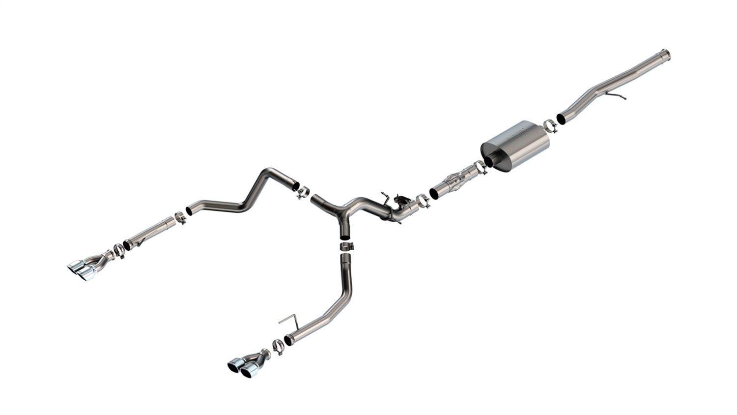 Borla 140998 - 2024 Chevy Silverado 1500 6.2L V8 ATAK Catback Exhaust w/ Simulator - Chrome
