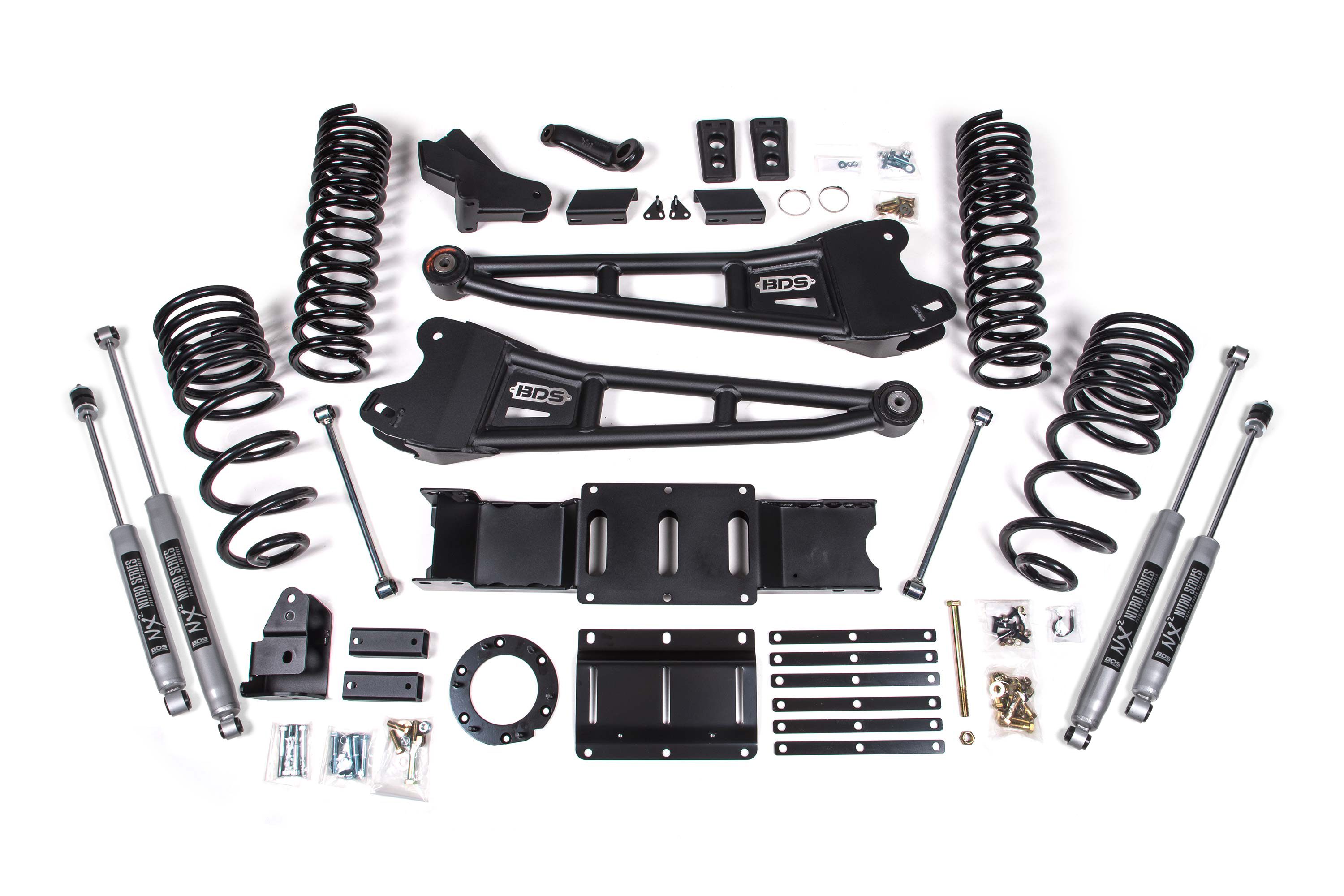 BDS Suspension BDS1660H - 4 Inch Lift Kit w/ Radius Arm Ram 2500 19-24 4WD Diesel NX2 Nitro Shocks BDS Suspension BDS1660H - 4 Inch Lift Kit w/ Radius Arm Ram 2500 19-24 4WD Diesel NX2 Nitro Shocks
