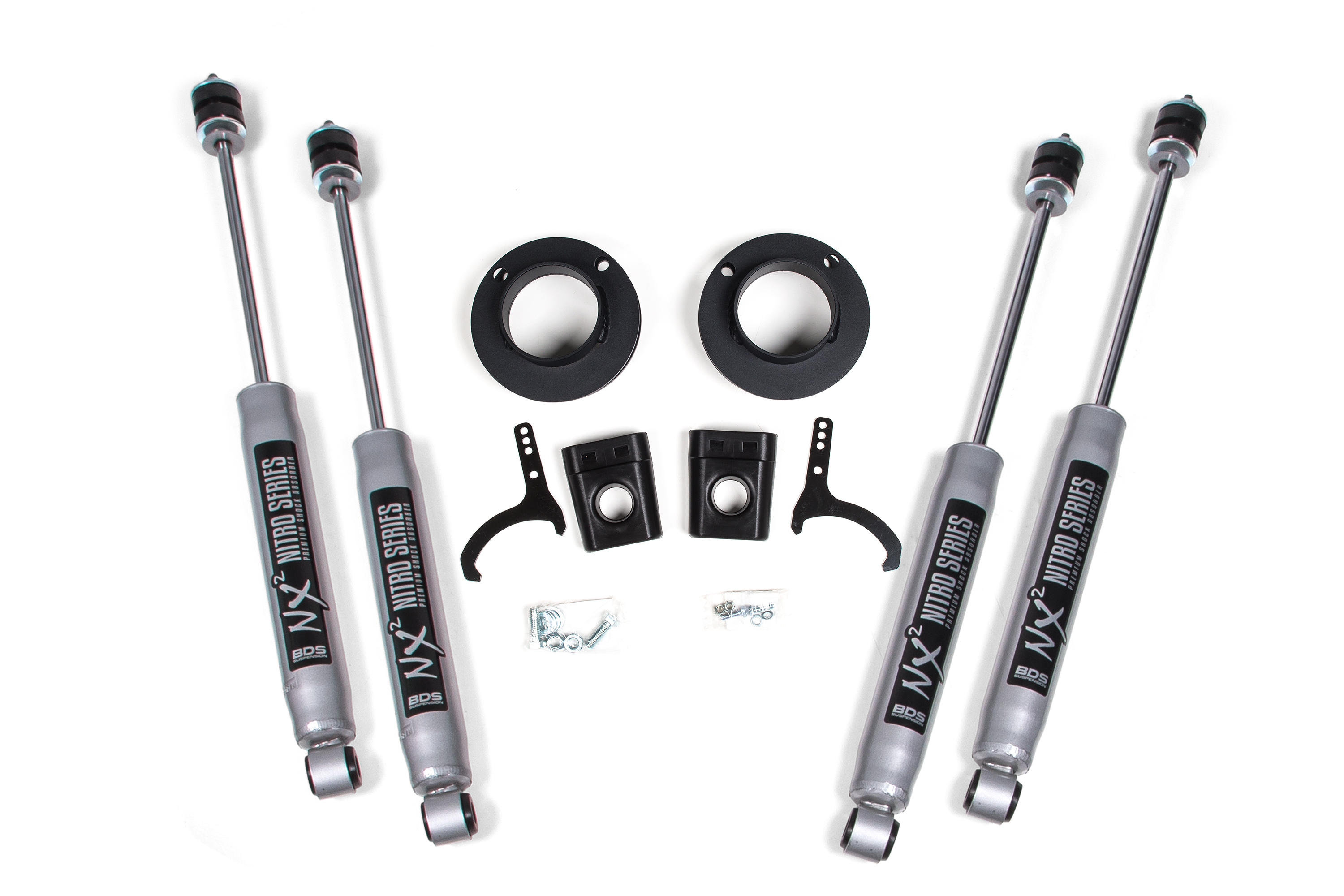 BDS Suspension BDS1635H - 2 Inch Leveling Kit Ram 2500 w/ Rear Air Ride 14-24 4WD W/NX2 Nitro Shocks