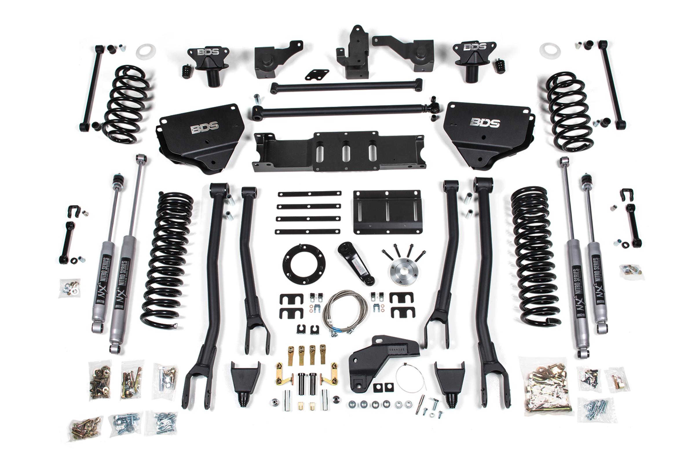 BDS Suspension BDS1626H - 8 Inch Lift Kit w/ 4-Link Ram 2500 14-18 4WD Diesel NX2 Nitro Shocks
