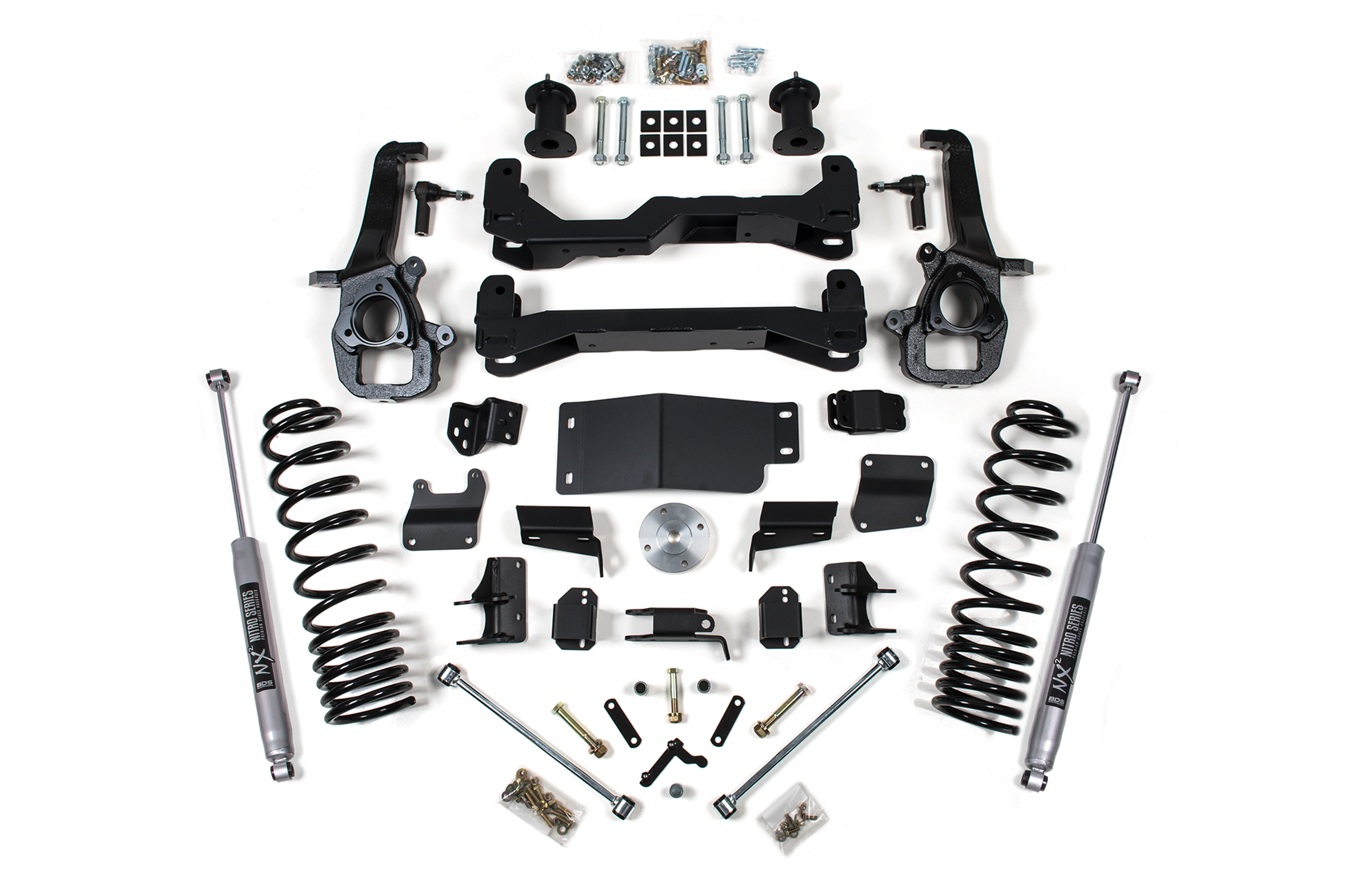 BDS Suspension BDS1663H - 4 Inch Lift Kit Ram 1500 19-24 4WD Standard Knuckle Type NX2 Nitro Shocks