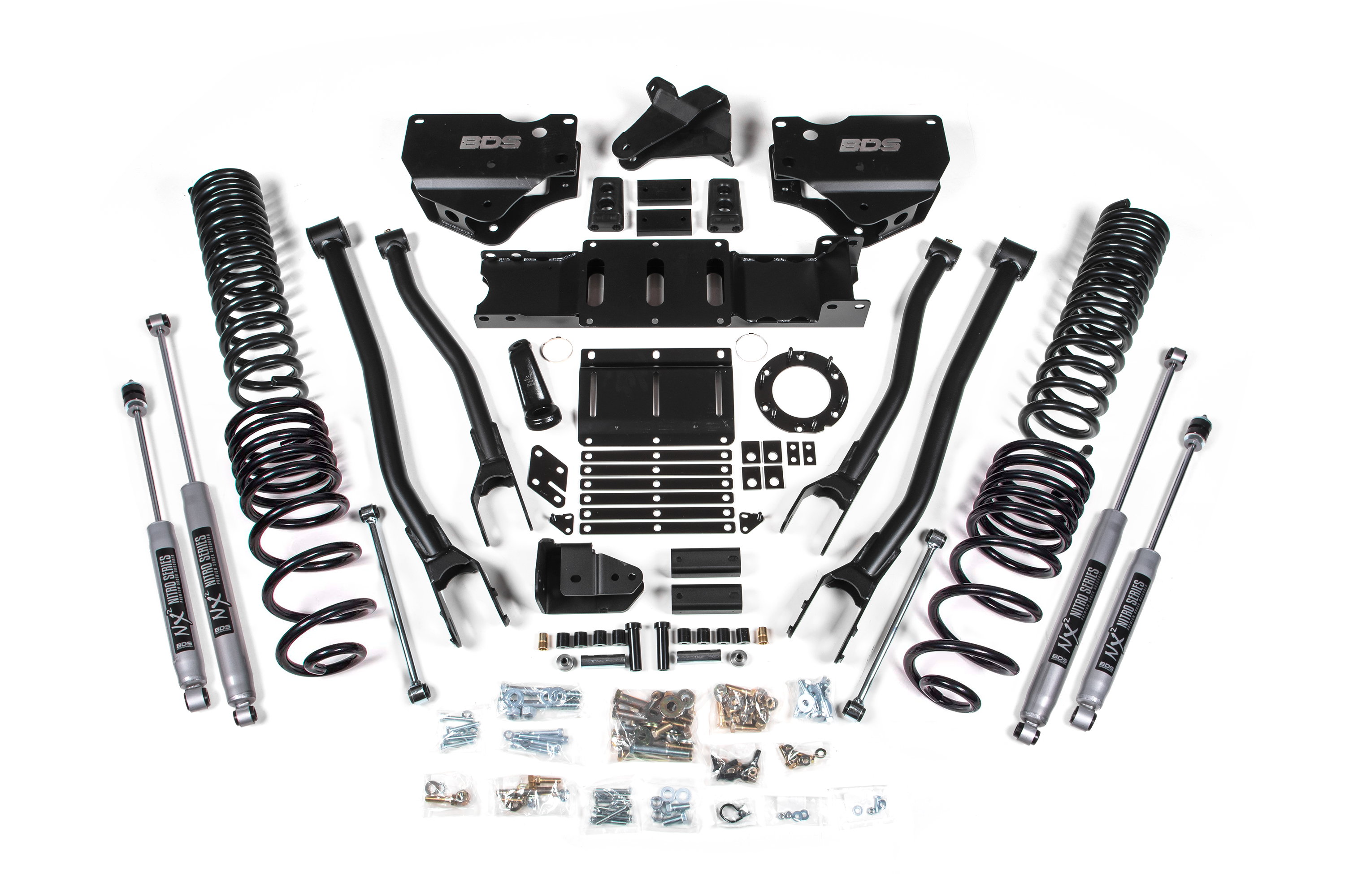BDS Suspension BDS1674H - 4 Inch Lift Kit w/ 4-Link Ram 2500 19-24 4WD Diesel NX2 Nitro Shocks BDS Suspension BDS1674H - 4 Inch Lift Kit w/ 4-Link Ram 2500 19-24 4WD Diesel NX2 Nitro Shocks