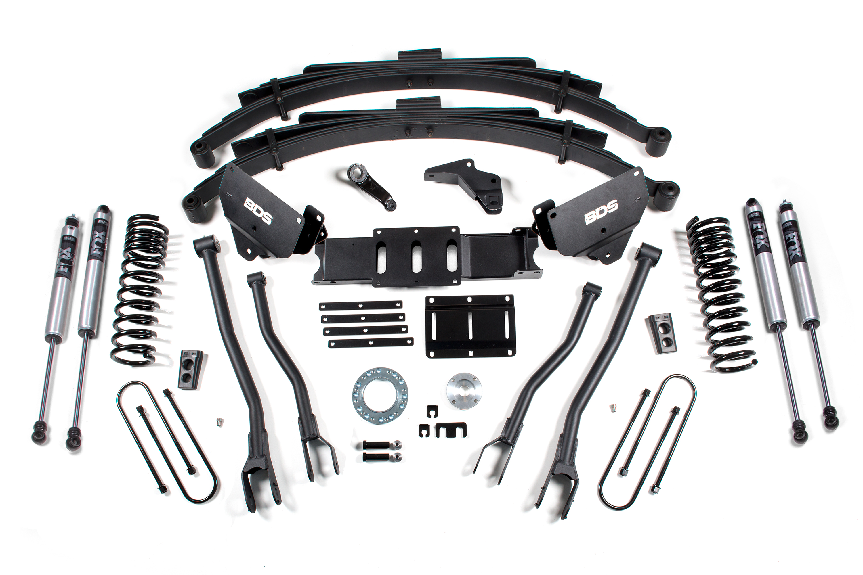 BDS Suspension BDS1618FS - 6 Inch Lift Kit w/ 4-Link Ram 3500 13-18 4WD Diesel Leaf Springs 6 Bolt Indexing Ring Fox 2.0 Performance Shocks BDS Suspension BDS1618FS - 6 Inch Lift Kit w/ 4-Link Ram 3500 13-18 4WD Diesel Leaf Springs 6 Bolt Indexing Ring Fox 2.0 Performance Shocks
