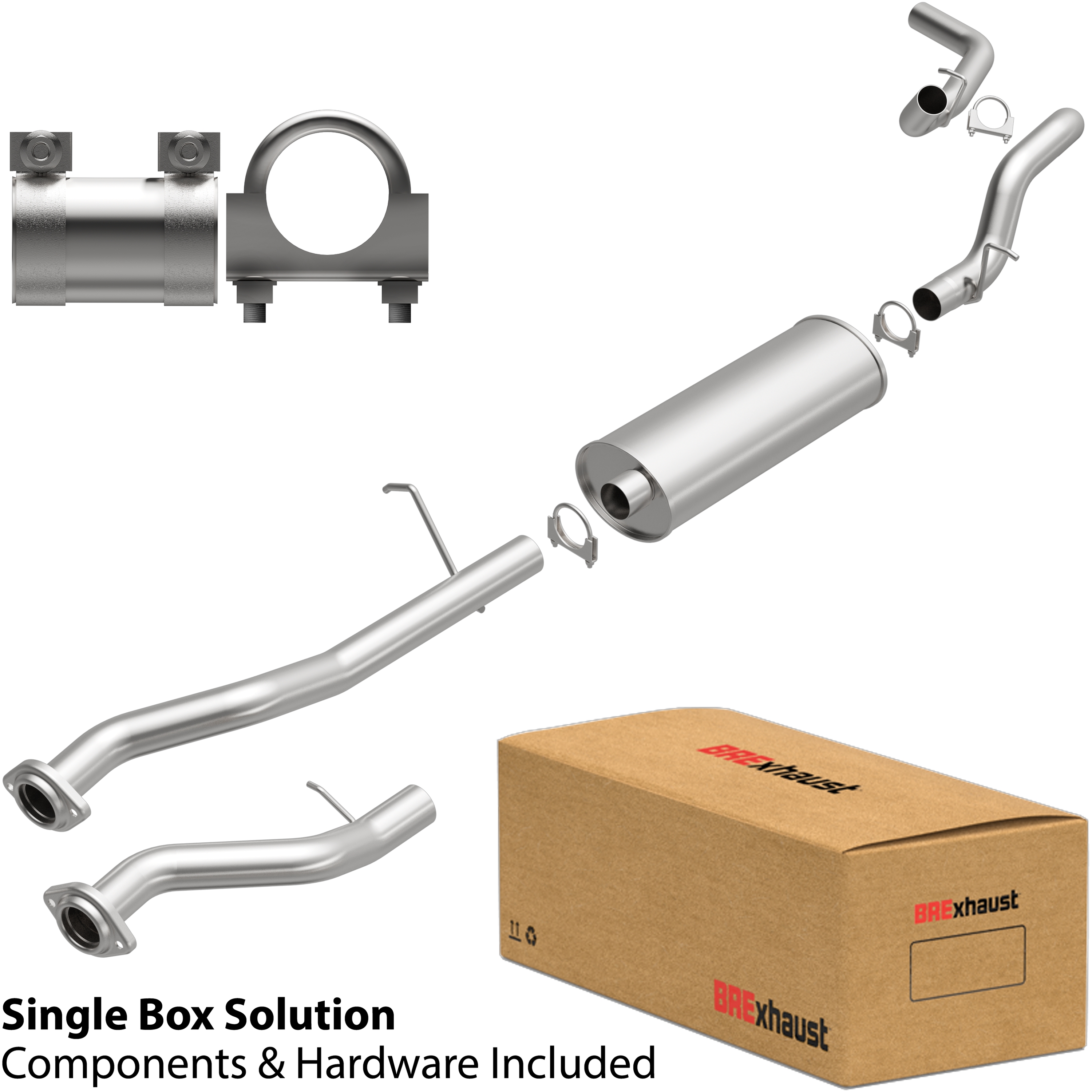 BRExhaust 106-0713 - Direct-Fit Replacement Exhaust System
