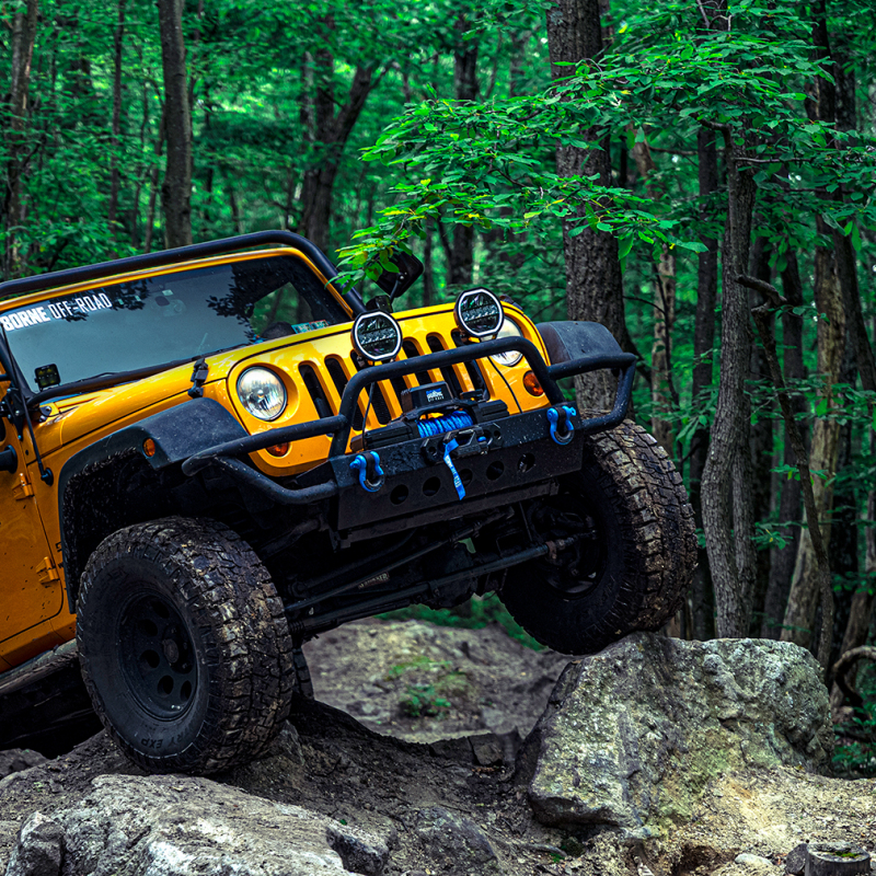 Borne Off-Road BNWN-12-SGR - 12K Winch - Grey Synthetic Rope