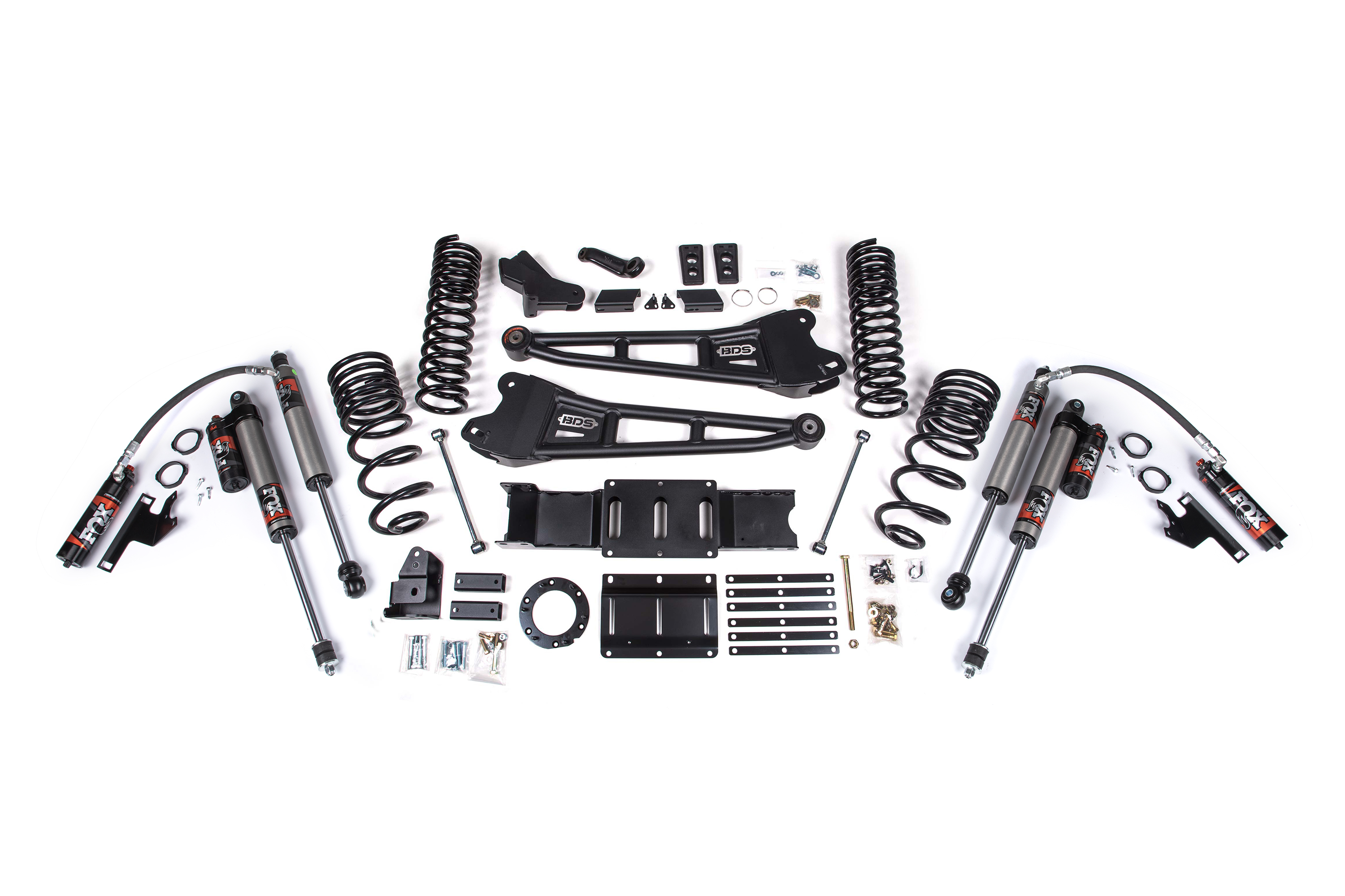 BDS Suspension BDS1656FPE - 4 Inch Lift Kit w/ Radius Arm 3 Inch Rear Block Ram 3500 19-24 4WD Diesel Without Factory Rear Overload Leaf 6 Bolt Fox 2.5 Performance Elite Shocks BDS Suspension BDS1656FPE - 4 Inch Lift Kit w/ Radius Arm 3 Inch Rear Block Ram 3500 19-24 4WD Diesel Without Factory Rear Overload Leaf 6 Bolt Fox 2.5 Performance Elite Shocks