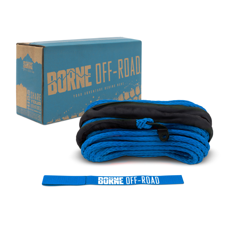 Borne Off-Road BNWN-SR-38-85BL - Synthetic Rope - 3/8in x 85ft - Blue