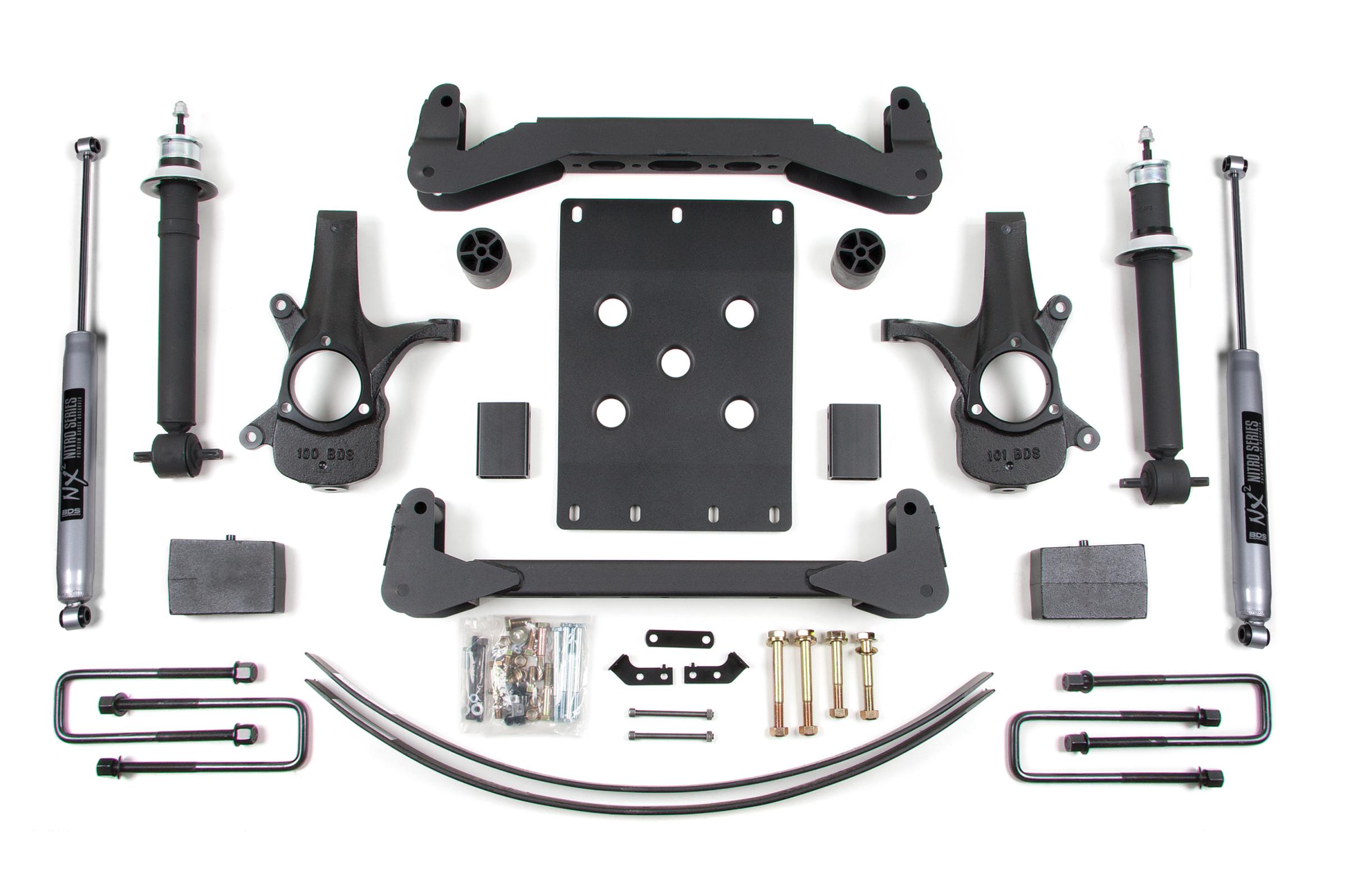 BDS Suspension BDS174H - 6 Inch Lift Kit Silverado/Sierra 1500 07-13 2WD 5 Inch Block Add A Leaf NX2 Nitro BDS Suspension BDS174H - 6 Inch Lift Kit Silverado/Sierra 1500 07-13 2WD 5 Inch Block Add A Leaf NX2 Nitro