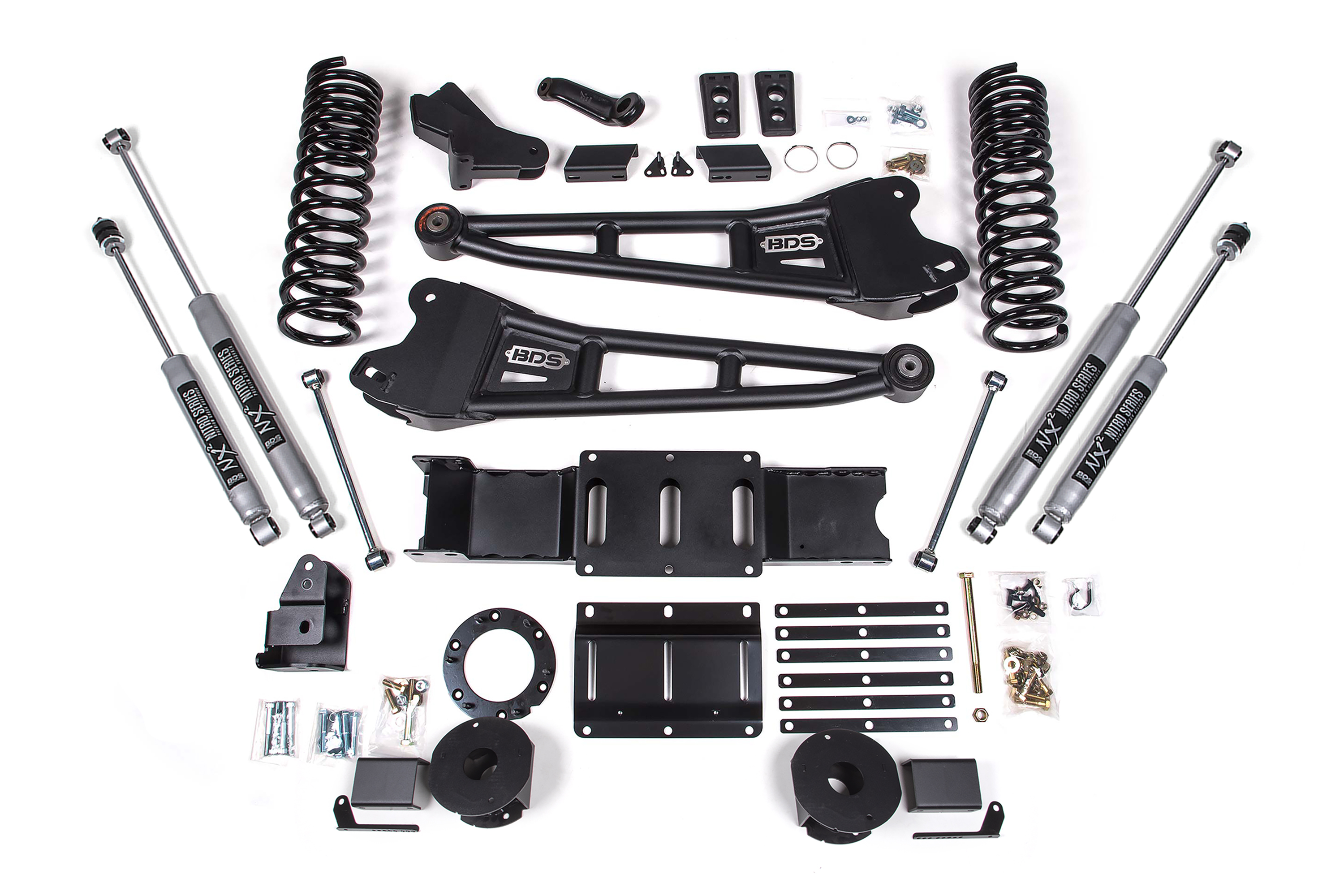 BDS Suspension BDS1714H - 4 Inch Lift Kit w/ Radius Arm Ram 2500 w/ Rear Air Ride 19-24 4WD Diesel NX2 Nitro Shocks BDS Suspension BDS1714H - 4 Inch Lift Kit w/ Radius Arm Ram 2500 w/ Rear Air Ride 19-24 4WD Diesel NX2 Nitro Shocks