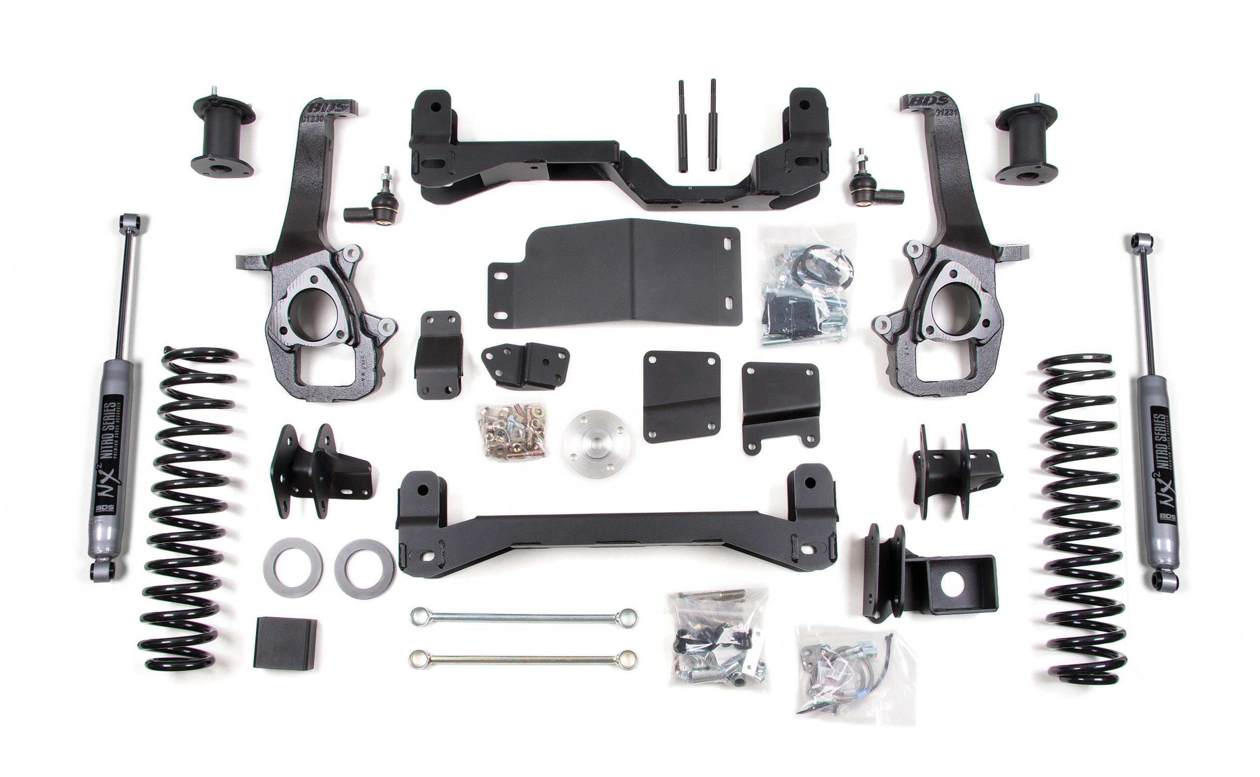 BDS Suspension BDS1751H - 6 Inch Lift Kit Dodge Ram 1500 09-11 4WD 3 Inch Coil Springs NX2 Nitro