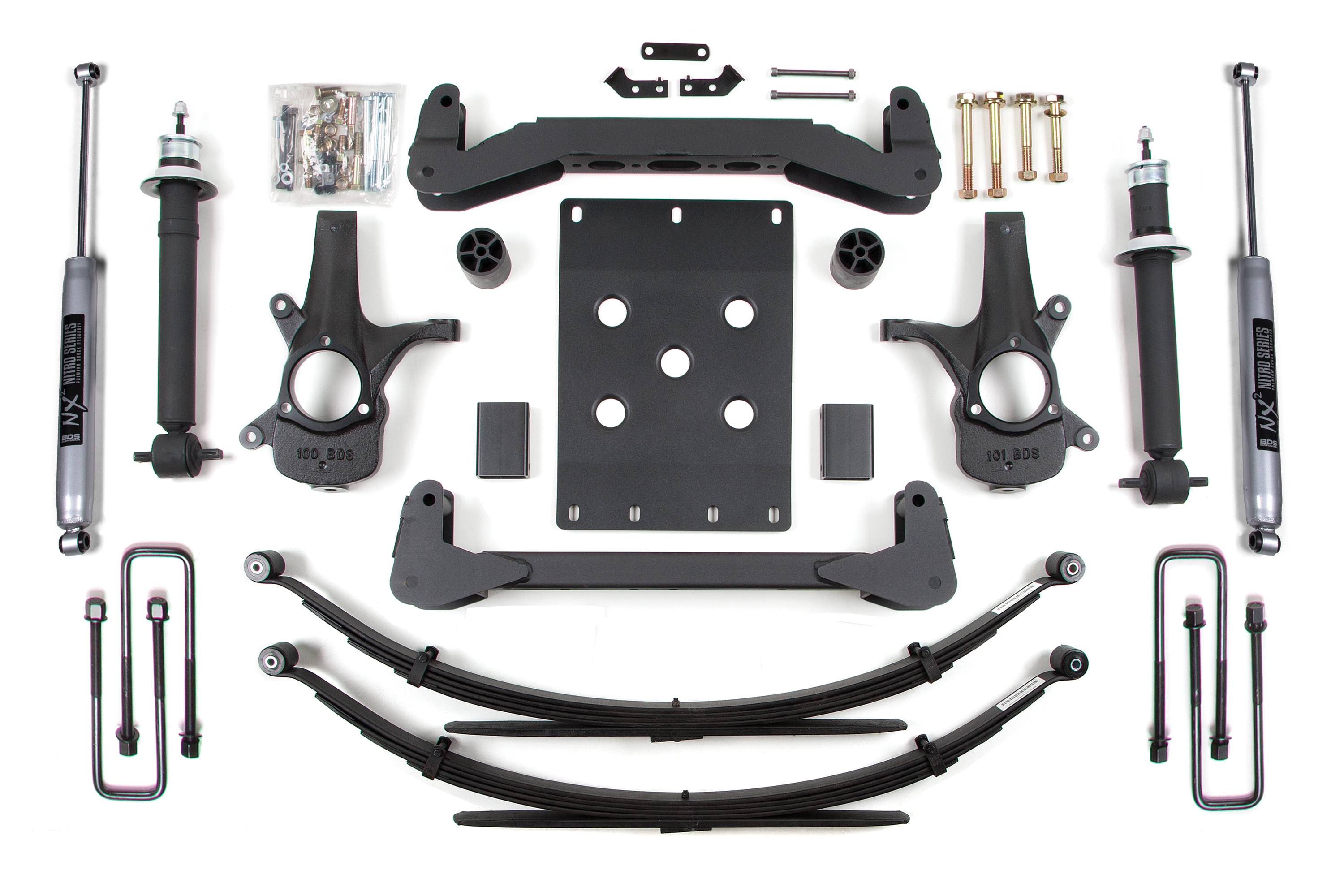BDS Suspension BDS175H - 6 Inch Lift Kit Silverado/Sierra 1500 07-13 2WD Leaf Springs NX2 Nitro Shocks BDS Suspension BDS175H - 6 Inch Lift Kit Silverado/Sierra 1500 07-13 2WD Leaf Springs NX2 Nitro Shocks