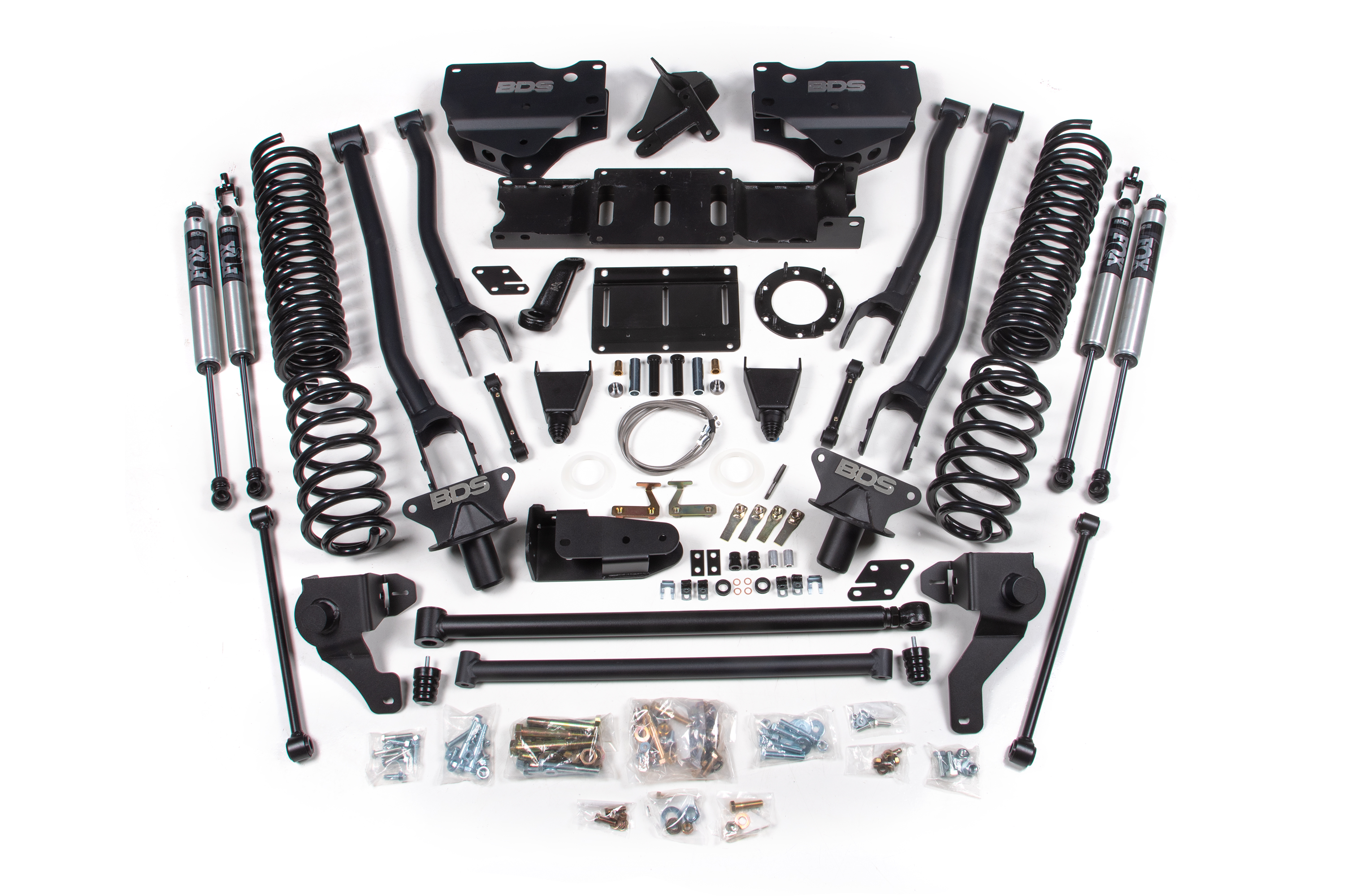 BDS Suspension BDS1727FS - 8 Inch Lift Kit w/ 4-Link Ram 2500 19-24 4WD Diesel Fox 2.0 Performance Shocks