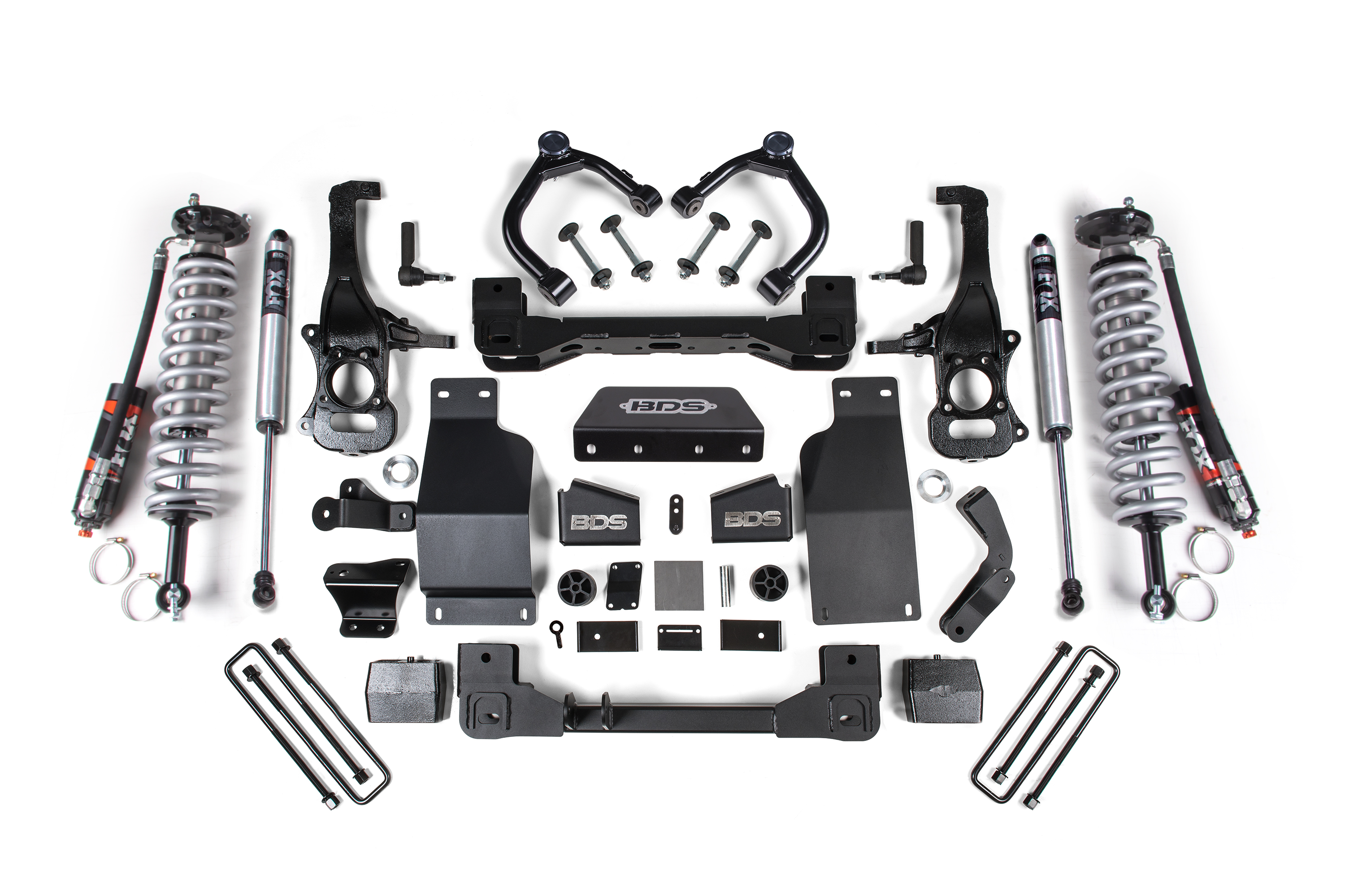 BDS Suspension BDS1803FPE - 6 Inch Lift Kit FOX 2.5 Performance Elite Coil-Over Silverado/Sierra 1500 19-24 4WD Diesel Fox 2.0 Performance Shocks