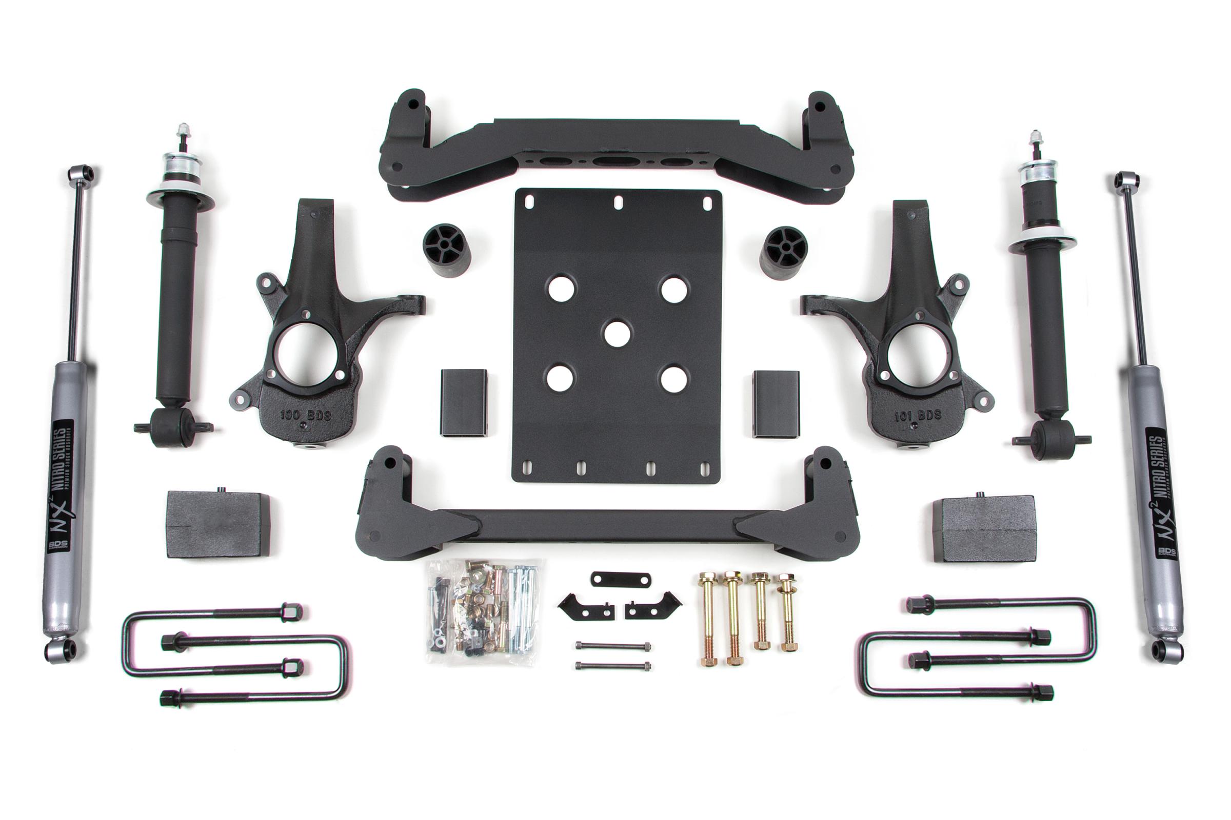 BDS Suspension BDS186H - 4 Inch Lift Kit Silverado/Sierra 1500 07-13 2WD 5 Inch Block NX2 Nitro BDS Suspension BDS186H - 4 Inch Lift Kit Silverado/Sierra 1500 07-13 2WD 5 Inch Block NX2 Nitro