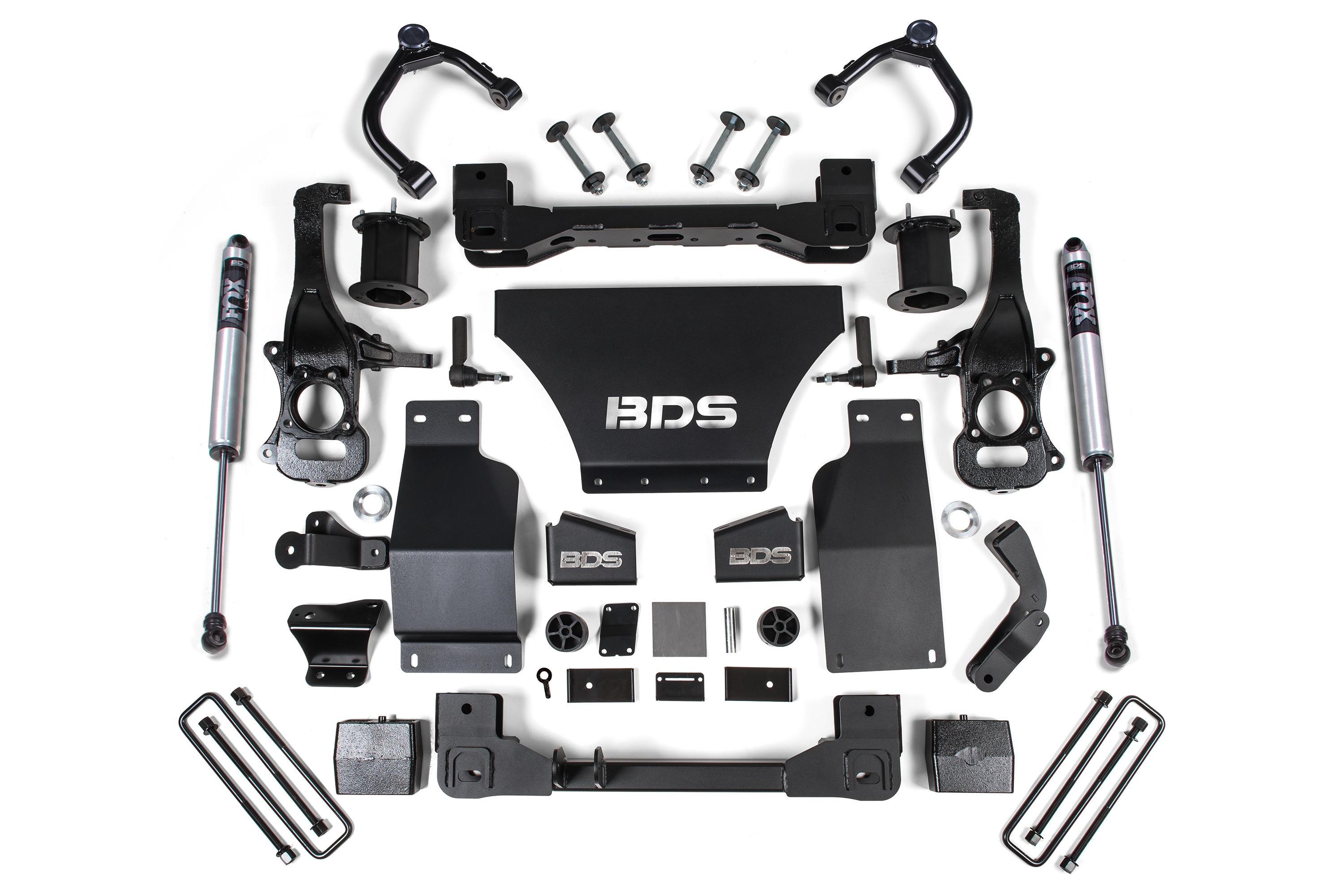 BDS Suspension BDS1801FS - 6 Inch Lift Kit Silverado/Sierra 1500 19-24 4WD Gas Strut Spacer Fox 2.0 Performance