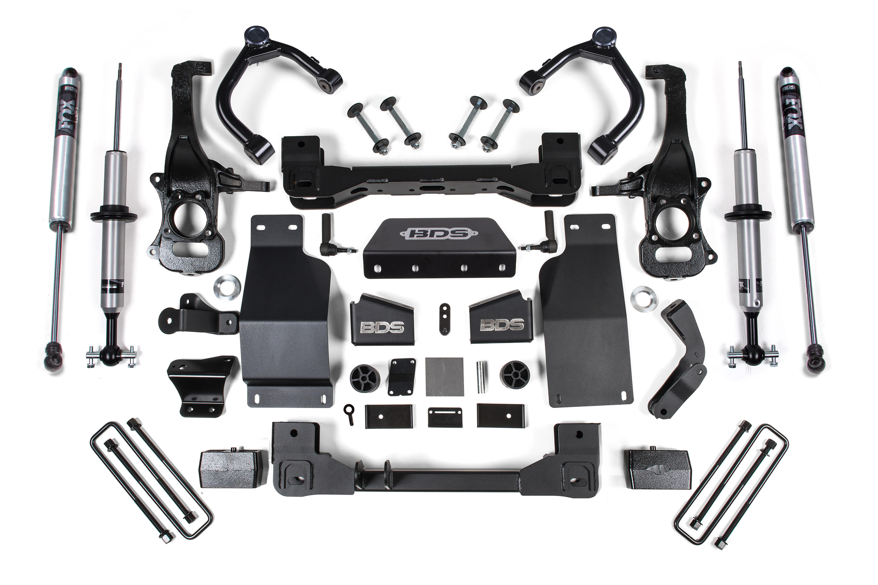 BDS Suspension BDS1802FSR - 4 Inch Lift Kit Silverado/Sierra 1500 19-24 4WD Diesel Fox 2.0 Performance