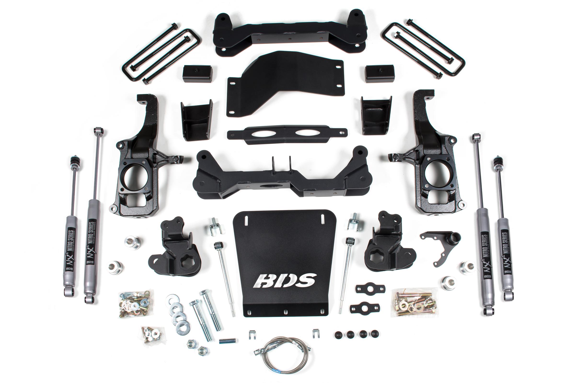 BDS Suspension BDS1819H - 4.5 Inch Lift Kit Silverado/Sierra 2500HD/3500HD 11-19 3 Inch Block Without Overload NX2 Nitro BDS Suspension BDS1819H - 4.5 Inch Lift Kit Silverado/Sierra 2500HD/3500HD 11-19 3 Inch Block Without Overload NX2 Nitro