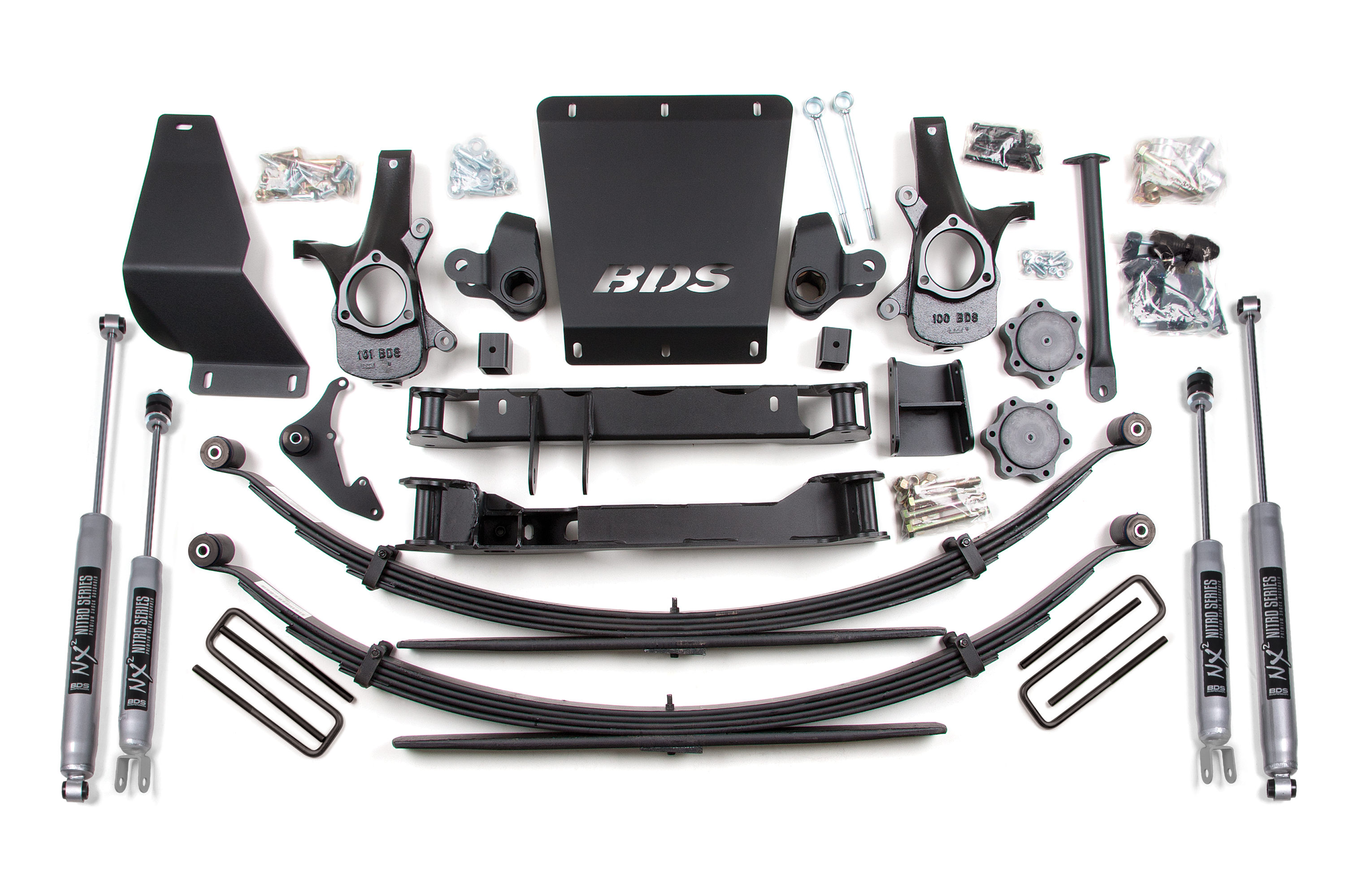 BDS Suspension BDS182H - 4.5 Inch Lift Kit Silverado/Sierra 1500 99-06 4WD Leaf Springs NX2 Nitro BDS Suspension BDS182H - 4.5 Inch Lift Kit Silverado/Sierra 1500 99-06 4WD Leaf Springs NX2 Nitro