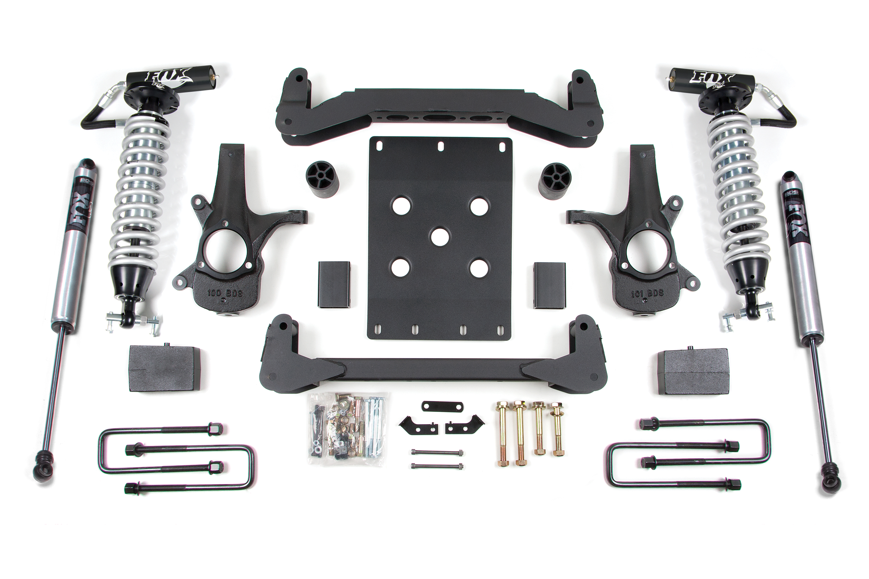BDS Suspension BDS186F - 4 Inch Lift Kit - FOX 2.5 Coil-Over - Chevy Silverado or GMC Sierra 1500 (07-13) 2WD BDS Suspension BDS186F - 4 Inch Lift Kit - FOX 2.5 Coil-Over - Chevy Silverado or GMC Sierra 1500 (07-13) 2WD