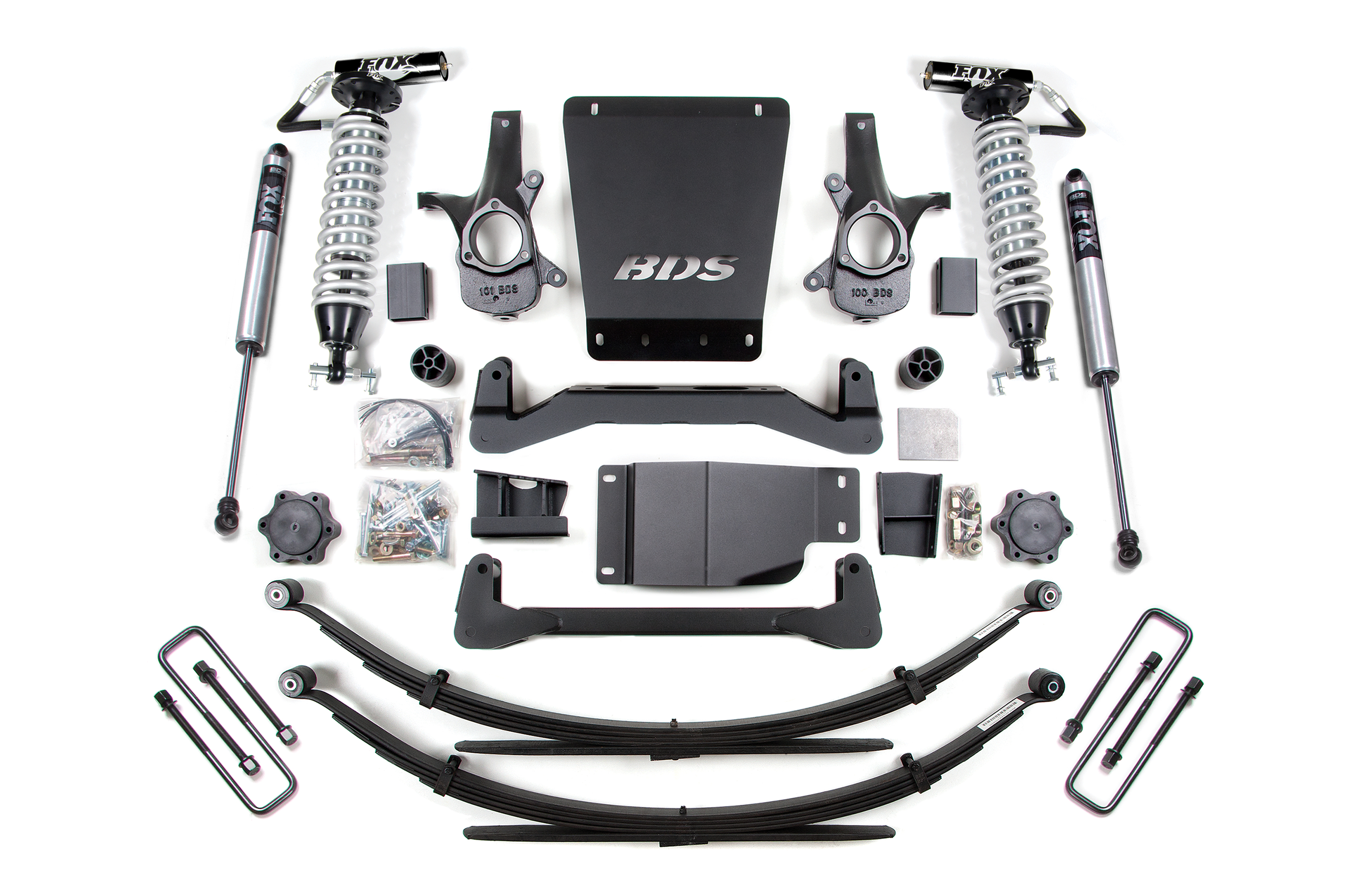 BDS Suspension BDS185F - 4 Inch Lift Kit - FOX 2.5 Coil-Over - Chevy Silverado or GMC Sierra 1500 (07-13) 4WD