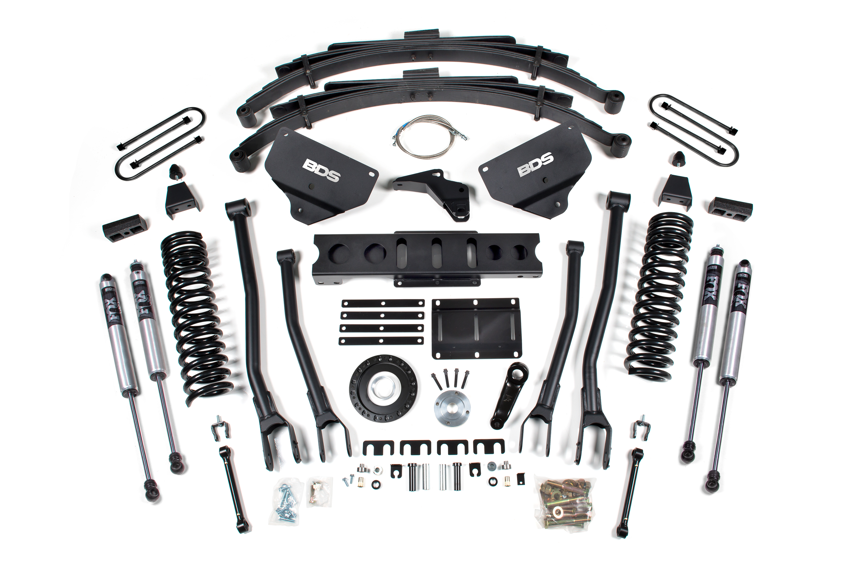BDS Suspension BDS1790FS - 8 Inch Lift Kit w/ 4-Link Ram 3500 13-18 4WD Diesel Rear Leaf Springs 8 Bolt Indexing Ring Fox 2.0 Performance Shocks BDS Suspension BDS1790FS - 8 Inch Lift Kit w/ 4-Link Ram 3500 13-18 4WD Diesel Rear Leaf Springs 8 Bolt Indexing Ring Fox 2.0 Performance Shocks