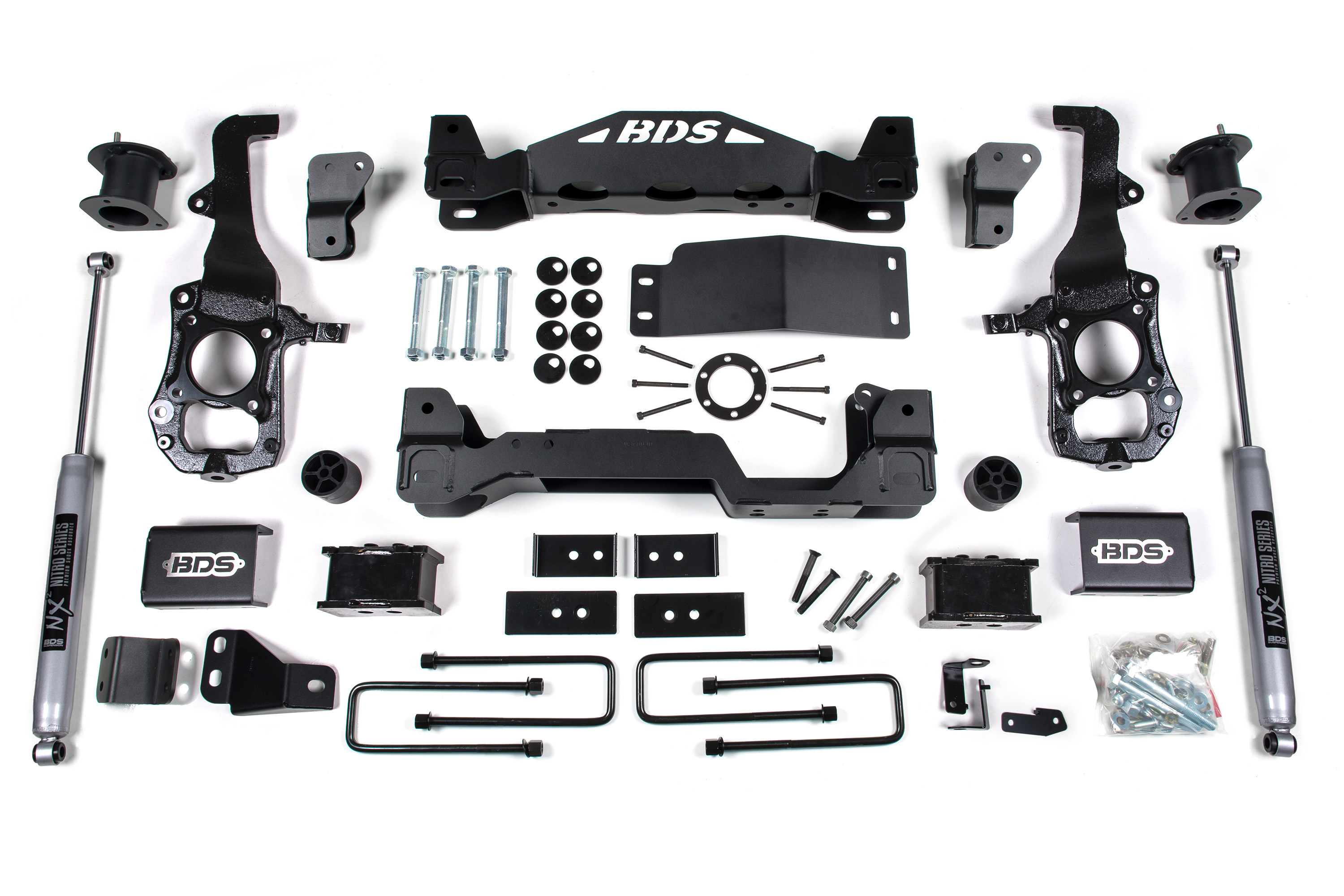 BDS Suspension BDS1900H - 6 Inch Lift Kit Ford F150 21-24 4WD 4 Inch Block NX2 Nitro Shocks