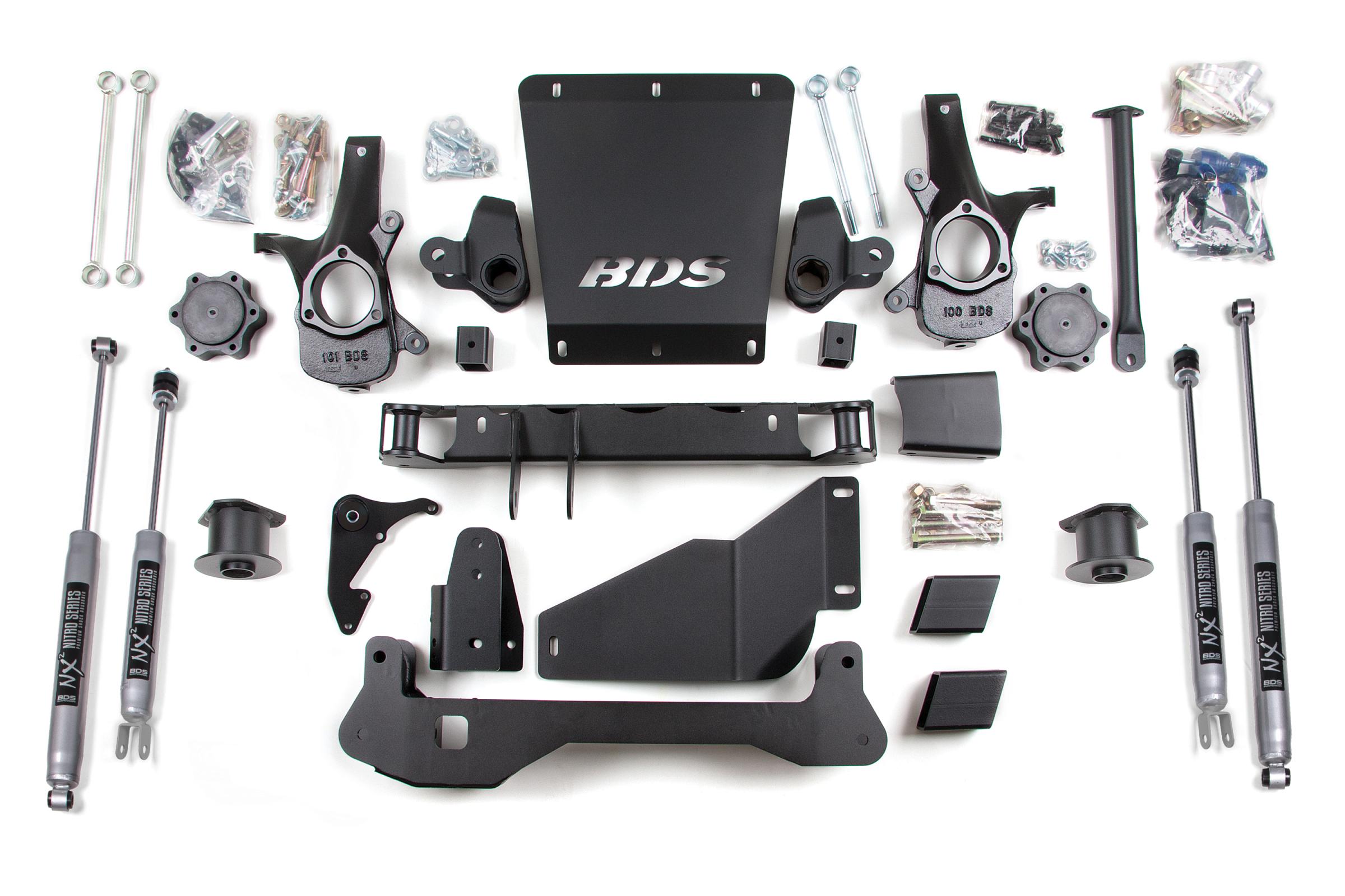 BDS Suspension BDS191H - 4 Inch Lift Kit Chevy/GMC Avalanche Surburban Tahoe or Yukon 1500 00-06 4WD NX2 Nitro