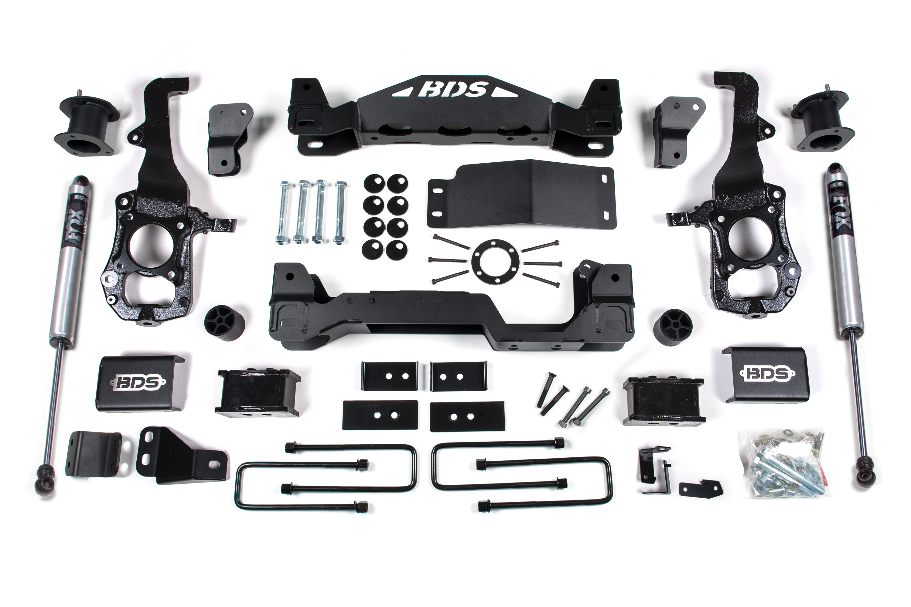 BDS Suspension BDS1900FS - 6 Inch Lift Kit Ford F150 21-25 4WD 5 Inch Block Kit Fox 2.0 Performance Shock