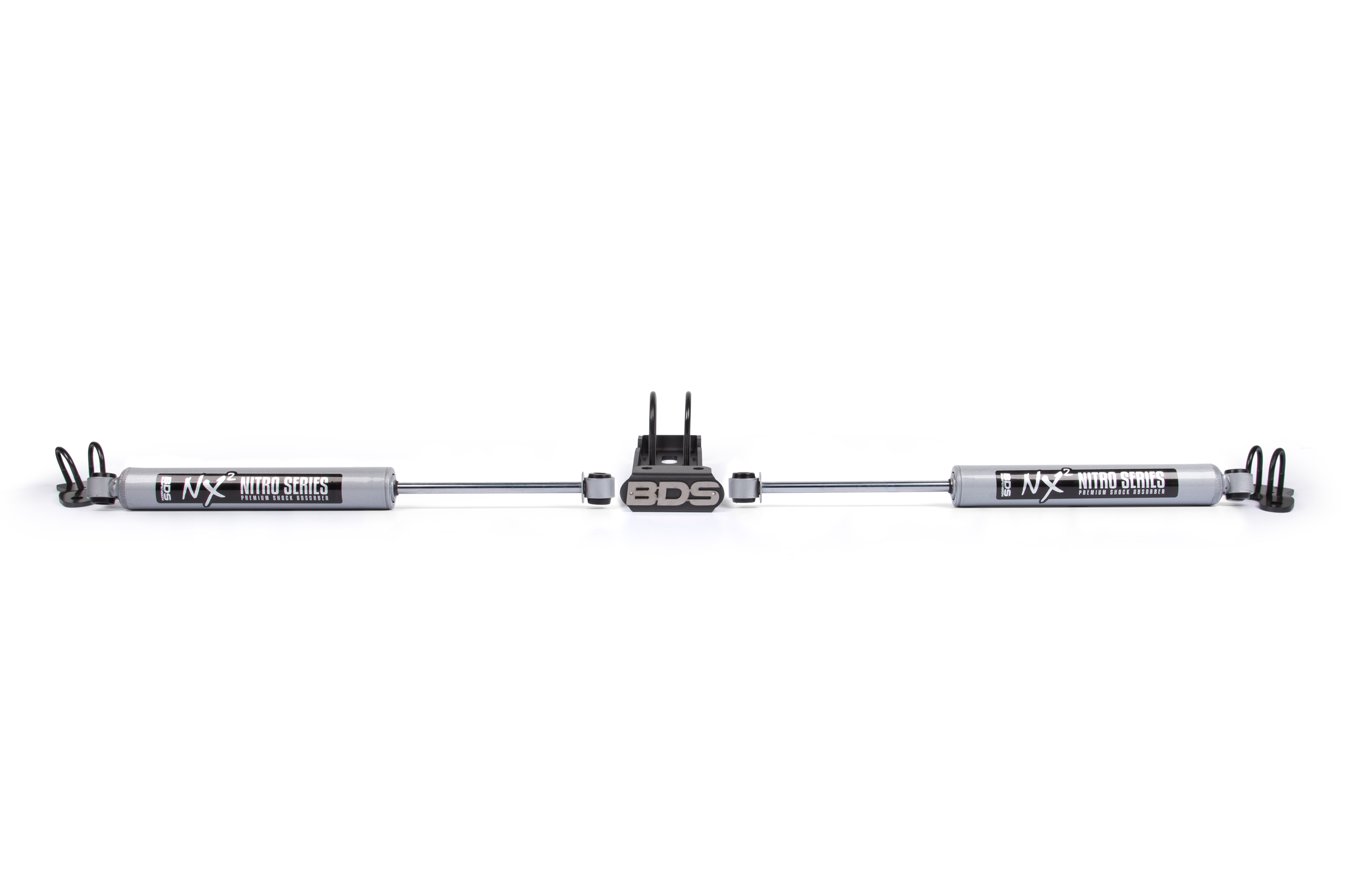 BDS Suspension BDS2027DH - Dual Steering Stabilizer Kit w/ NX2 Shocks Jeep Wrangler JK 07-18