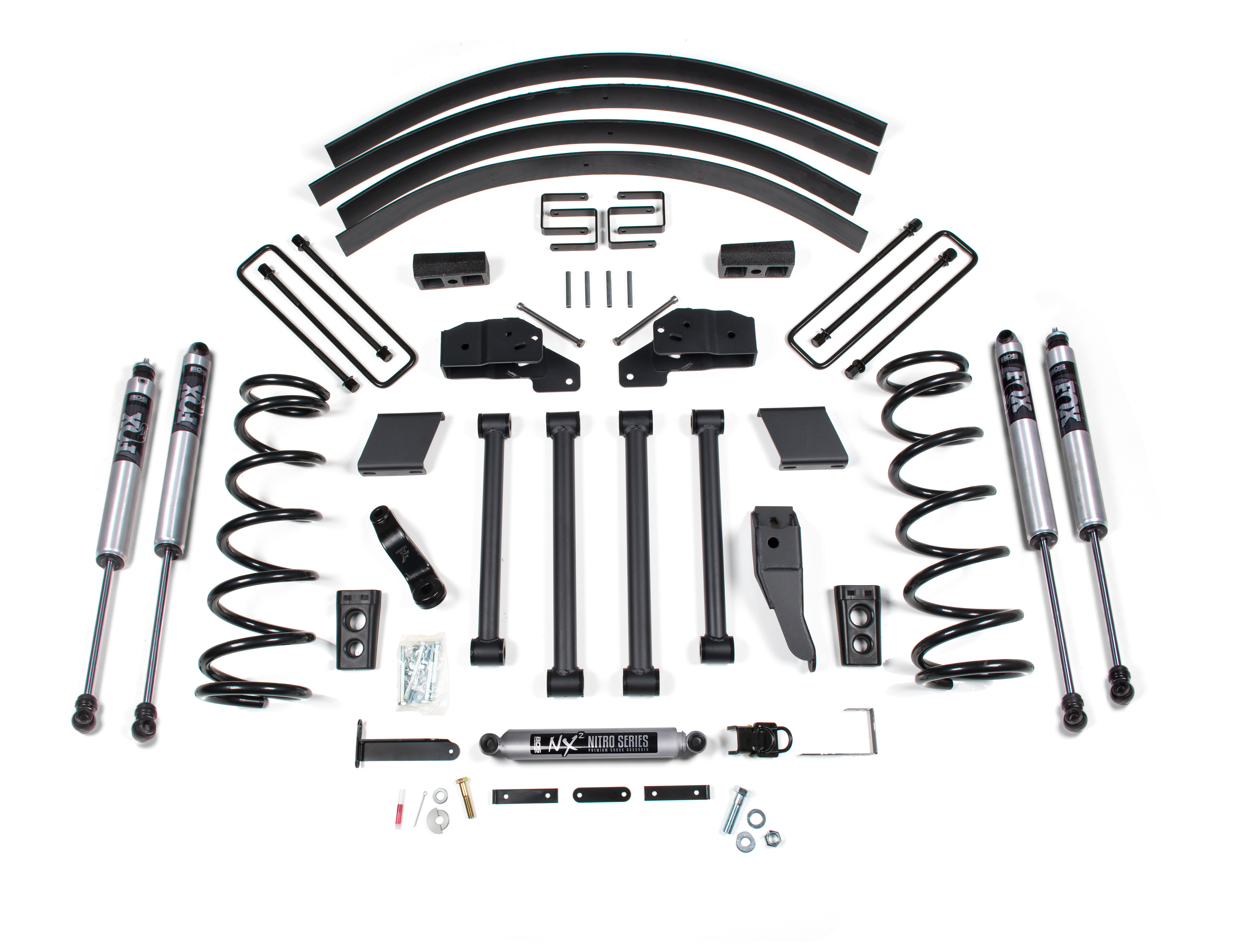 BDS Suspension BDS211FS - 4.5 Inch Lift Kit Dodge Ram 2500/3500 94-99 4WD Block Kit without Factory Overload Fox 2.0 Performance BDS Suspension BDS211FS - 4.5 Inch Lift Kit Dodge Ram 2500/3500 94-99 4WD Block Kit without Factory Overload Fox 2.0 Performance