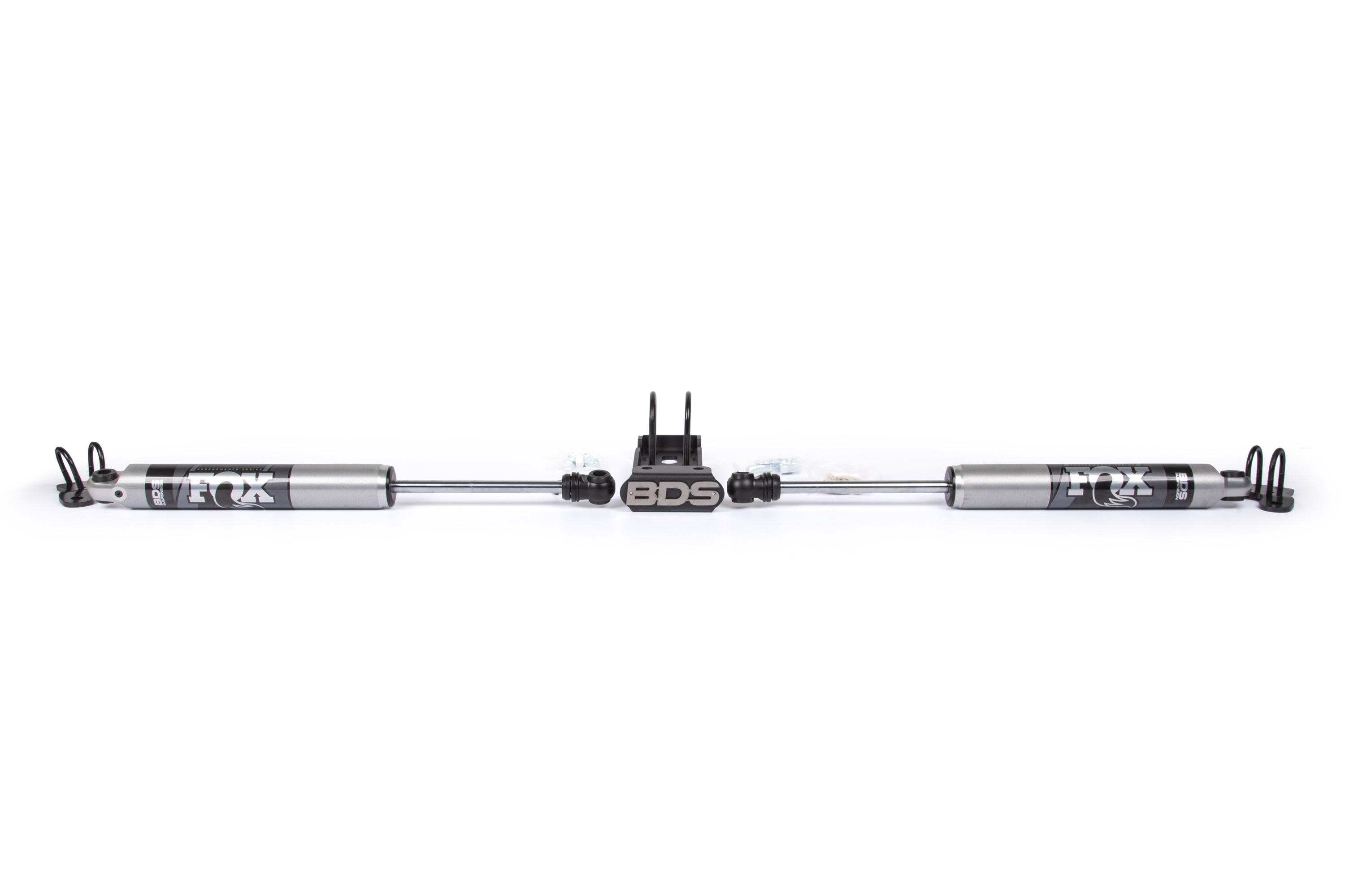 BDS Suspension BDS2027DF - Dual Steering Stabilizer Kit w/ FOX 2.0 Performance Shocks Jeep Wrangler JK 07-18