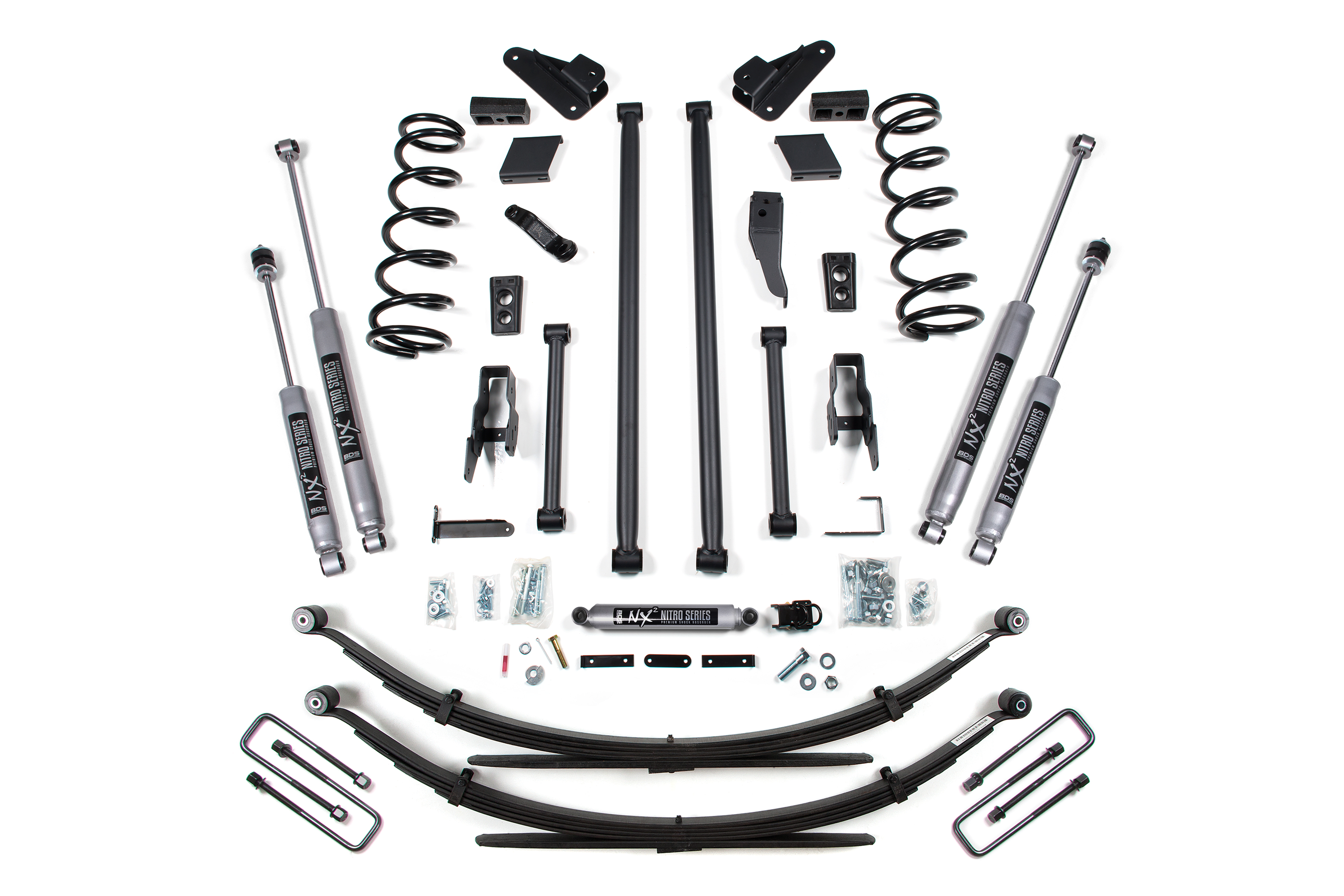 BDS Suspension BDS222H - 5 Inch Lift Kit Long Arm Conversion Dodge Ram 2500/3500 00-02 4WD Leaf Springs NX2 Nitro BDS Suspension BDS222H - 5 Inch Lift Kit Long Arm Conversion Dodge Ram 2500/3500 00-02 4WD Leaf Springs NX2 Nitro