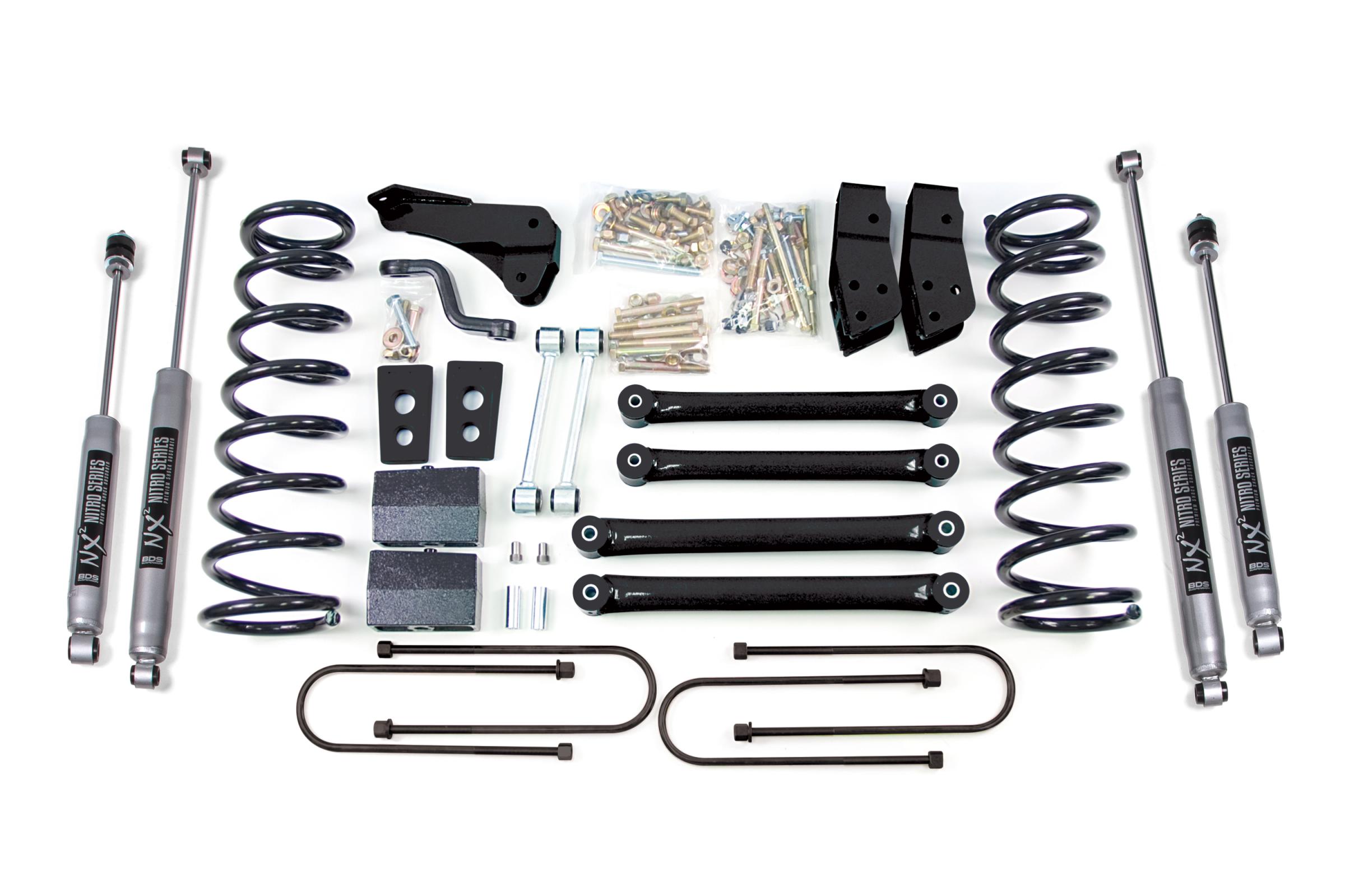 BDS Suspension BDS274H - 4 Inch Lift Kit Dodge Ram 2500 Power Wagon 05-07 4WD 4 Inch Axle NX2 Nitro Shocks