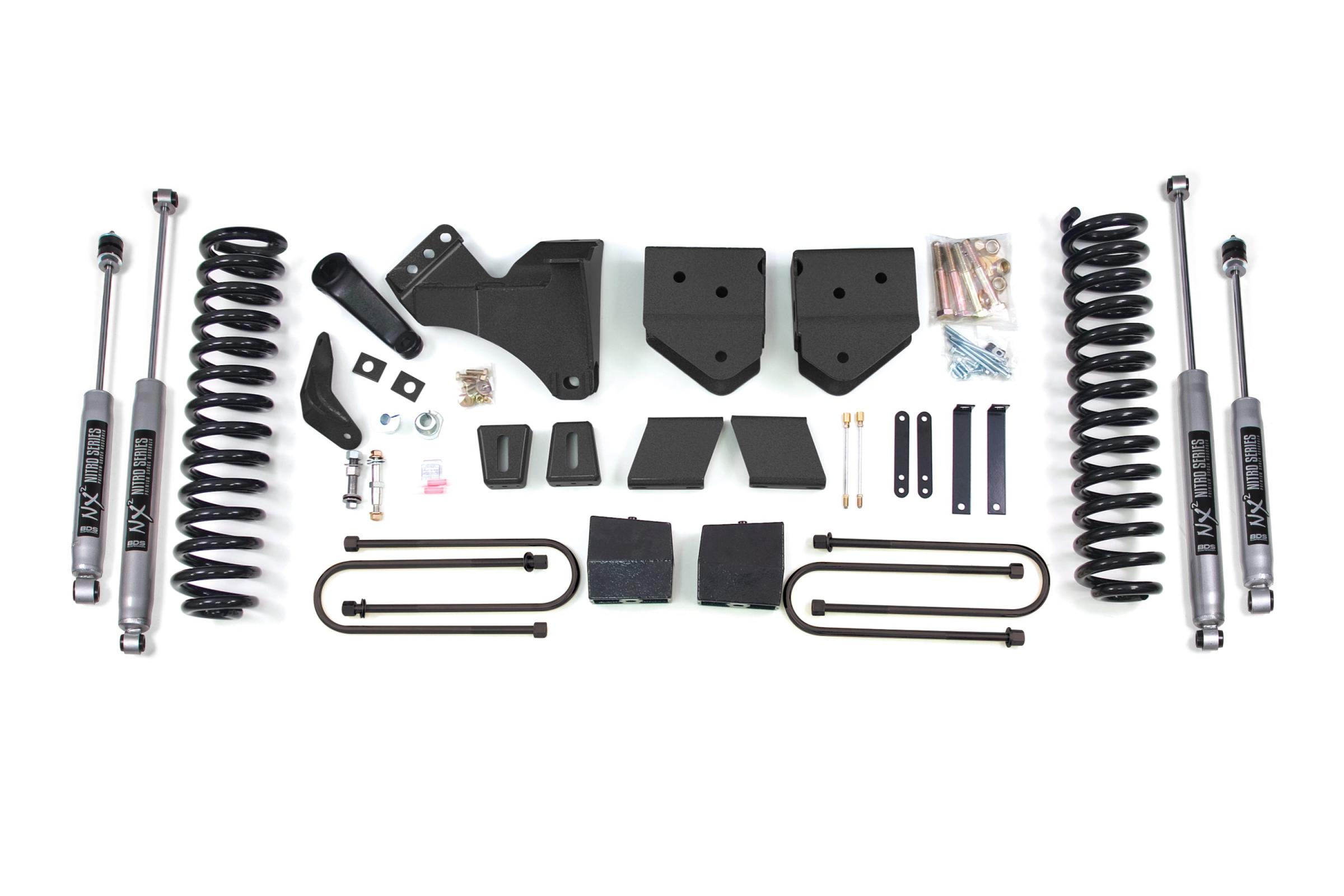 BDS Suspension BDS350H - 6 Inch Lift Kit Ford F250/F350 Super Duty 05-07 4WD Diesel 5 Inch Block With Overload NX2 Nitro BDS Suspension BDS350H - 6 Inch Lift Kit Ford F250/F350 Super Duty 05-07 4WD Diesel 5 Inch Block With Overload NX2 Nitro