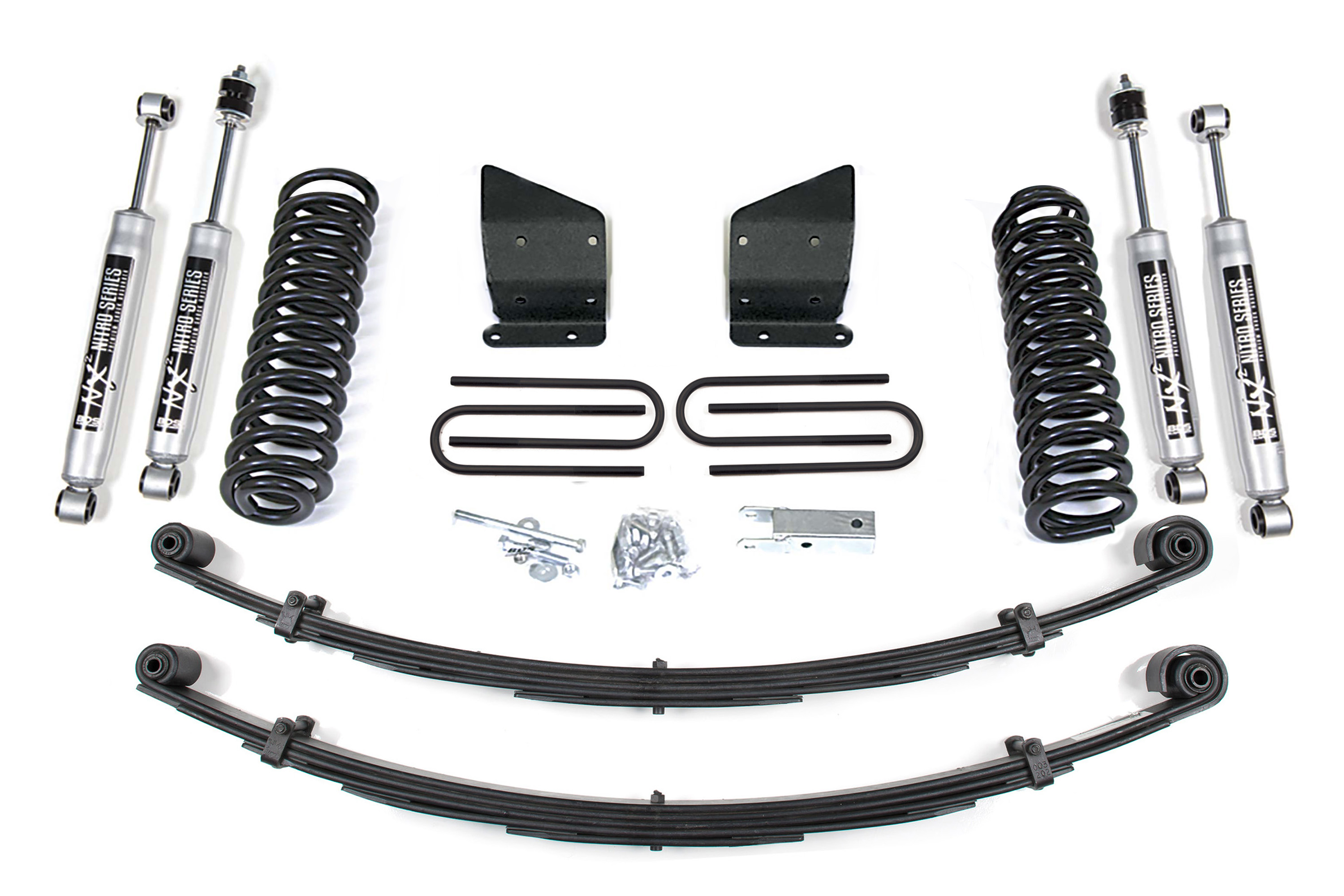 BDS Suspension BDS374H - 4 Inch Lift Kit Ford F100/F150 73-76 4WD Leaf Springs NX2 Nitro BDS Suspension BDS374H - 4 Inch Lift Kit Ford F100/F150 73-76 4WD Leaf Springs NX2 Nitro