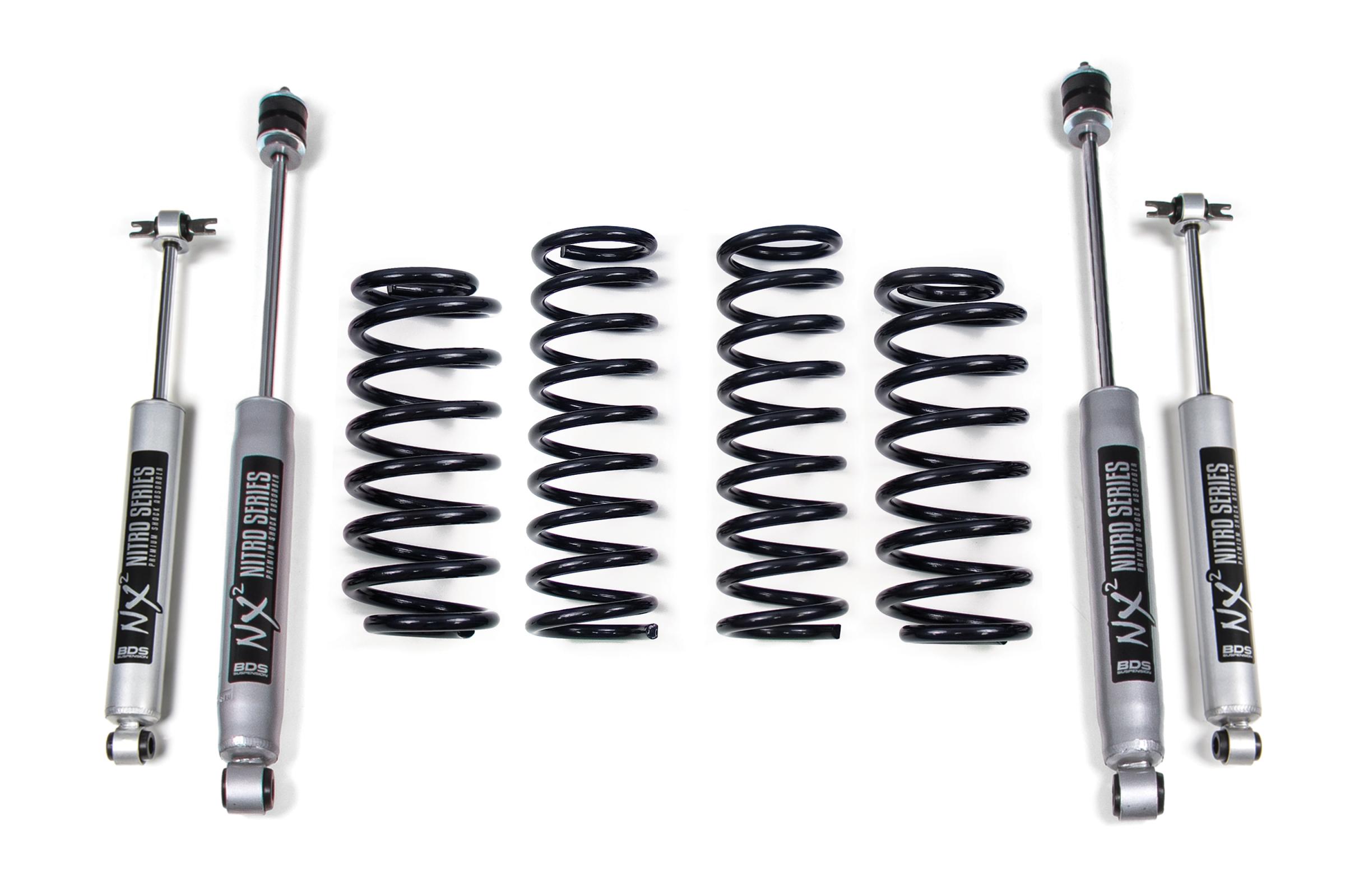 BDS Suspension BDS447H - 2 Inch Lift Kit Jeep Grand Cherokee WJ 99-04 NX2 Nitro Shocks