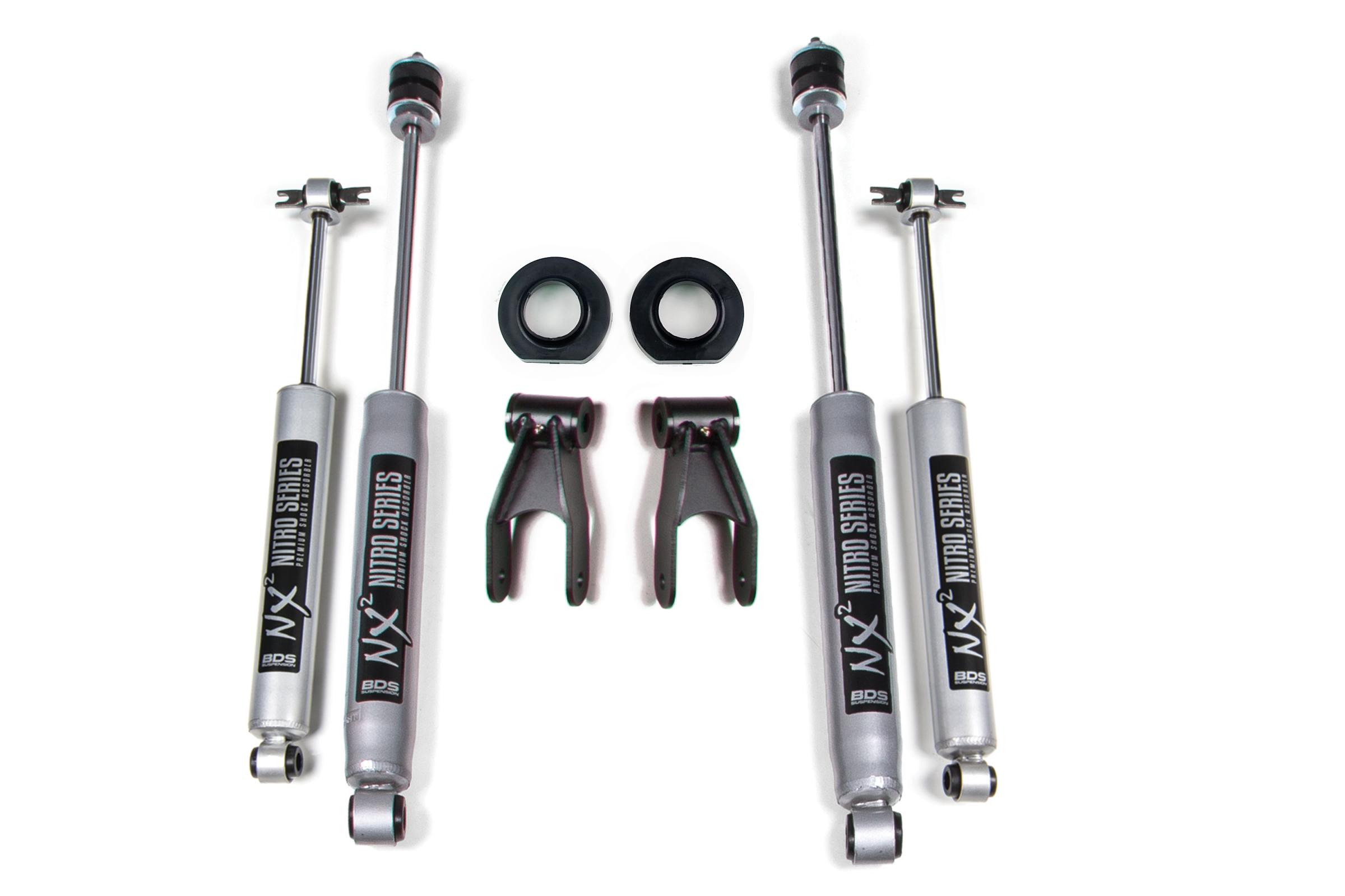 BDS Suspension BDS425H - 0.75 Inch Lift Kit Jeep Cherokee XJ 84-01 With NX2 Shocks BDS Suspension BDS425H - 0.75 Inch Lift Kit Jeep Cherokee XJ 84-01 With NX2 Shocks