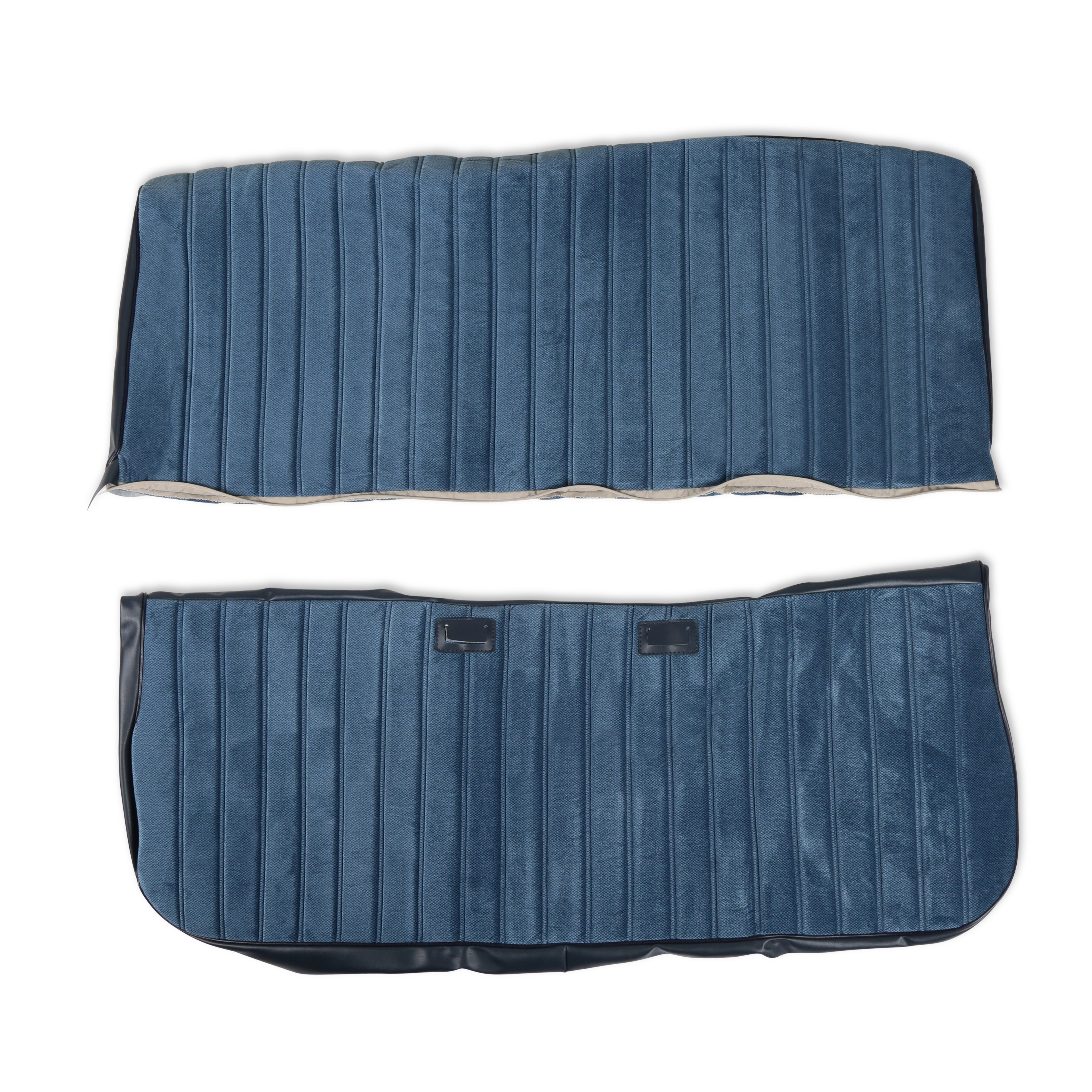 Brothers Trucks 05-297 - C/K Seat Upholstery Kit - Full Pleat Cloth/Vinyl - Navy