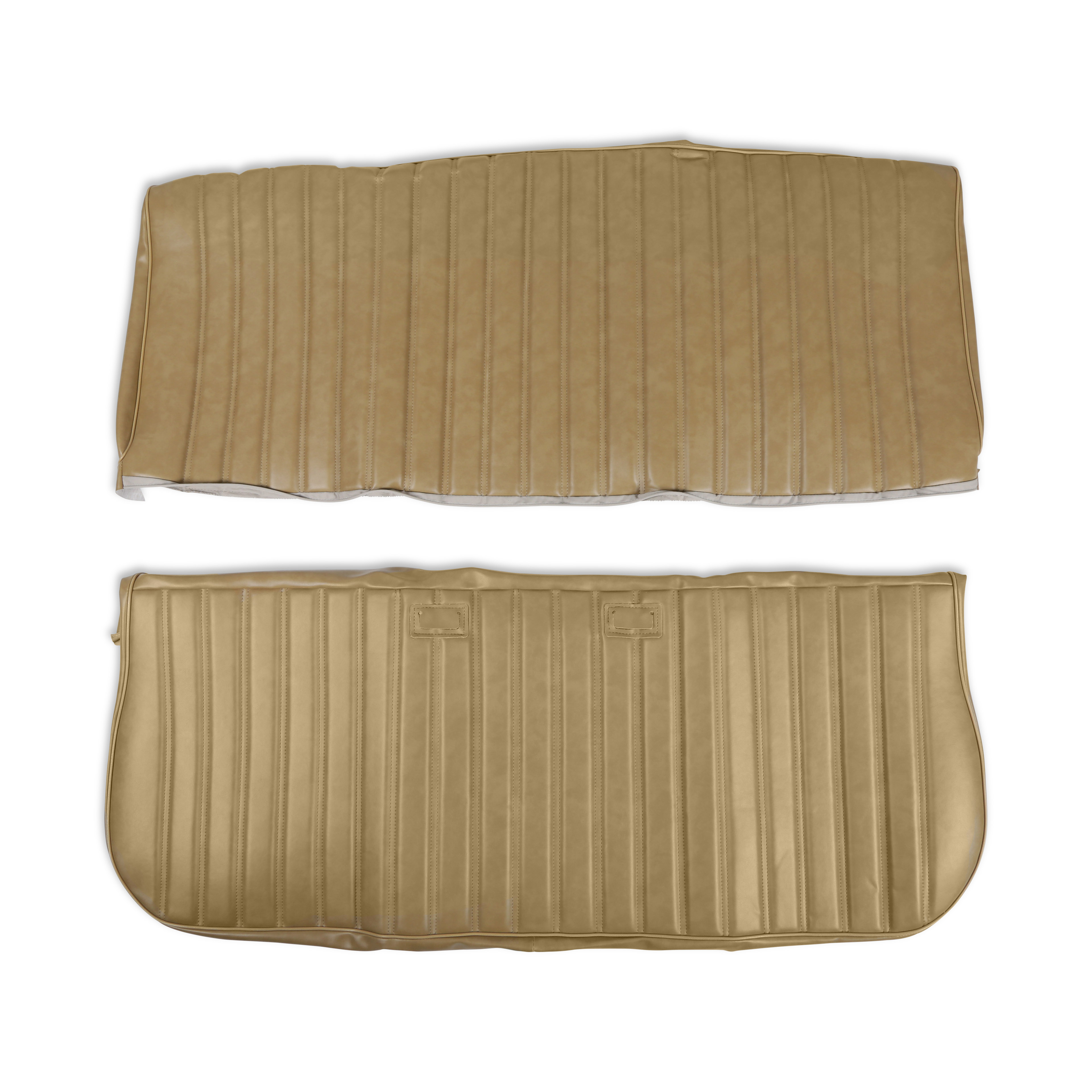 Brothers Trucks 05-303 - C/K Seat Upholstery Kit - Full Pleat Vinyl - Tan