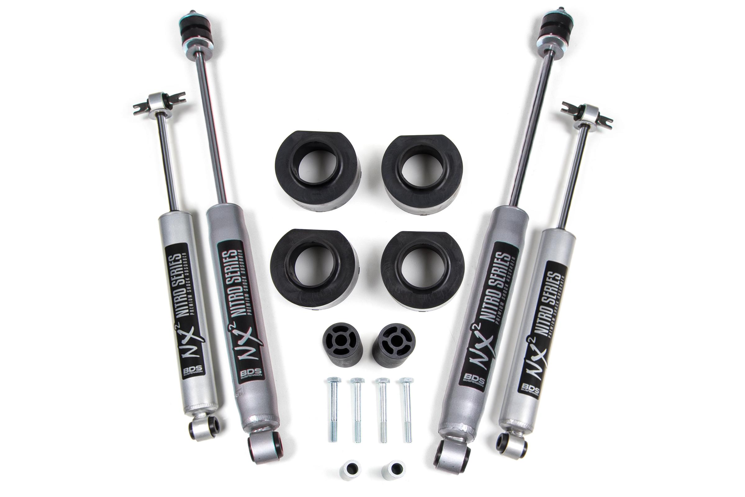 BDS Suspension BDS416H - 1.75 Inch Lift Kit Jeep Wrangler TJ/LJ 97-06 With NX2 Shocks