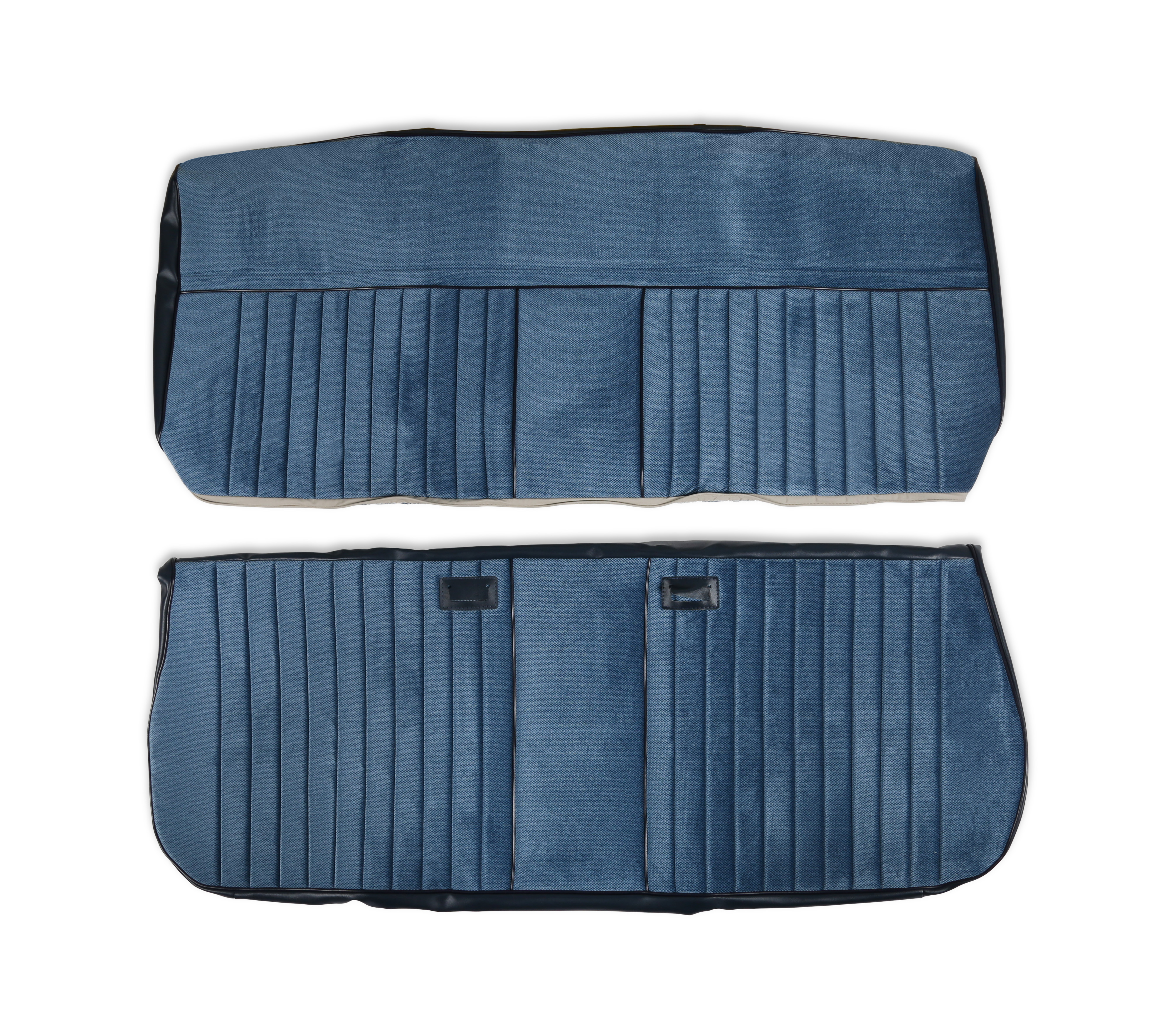 Brothers Trucks 05-322 - C/K Seat Upholstery Kit - Deluxe Pleat Cloth/Vinyl - Navy Brothers Trucks 05-322 - C/K Seat Upholstery Kit - Deluxe Pleat Cloth/Vinyl - Navy