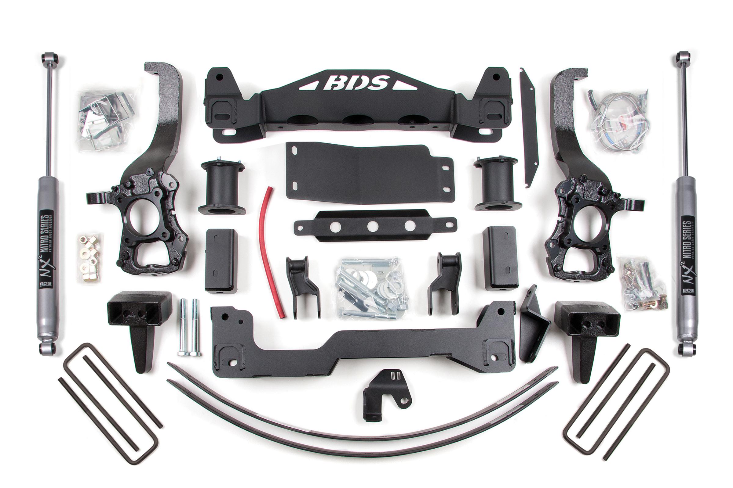 BDS Suspension BDS574H - 6 Inch Lift Kit Ford F150 04-08 4WD With NX2 Nitro Shocks