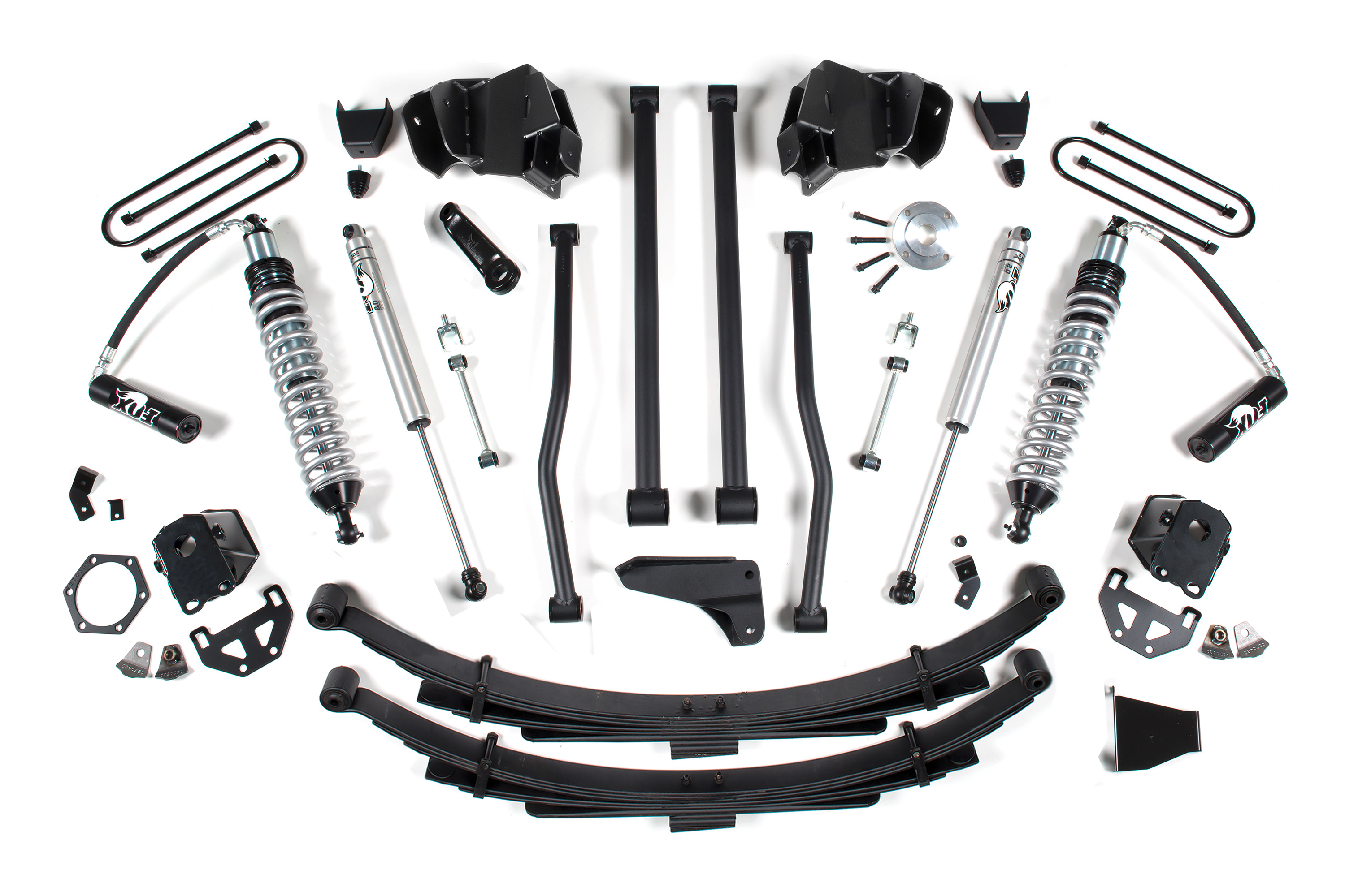 BDS Suspension BDS674F - 6 Inch Lift Kit Long Arm & FOX 2.5 Coil-Over Conversion Dodge Ram 2500 09-13 4WD Fox 2.5 Performance Shocks Diesel Leaf Springs Fox 2.5 Performance Shocks