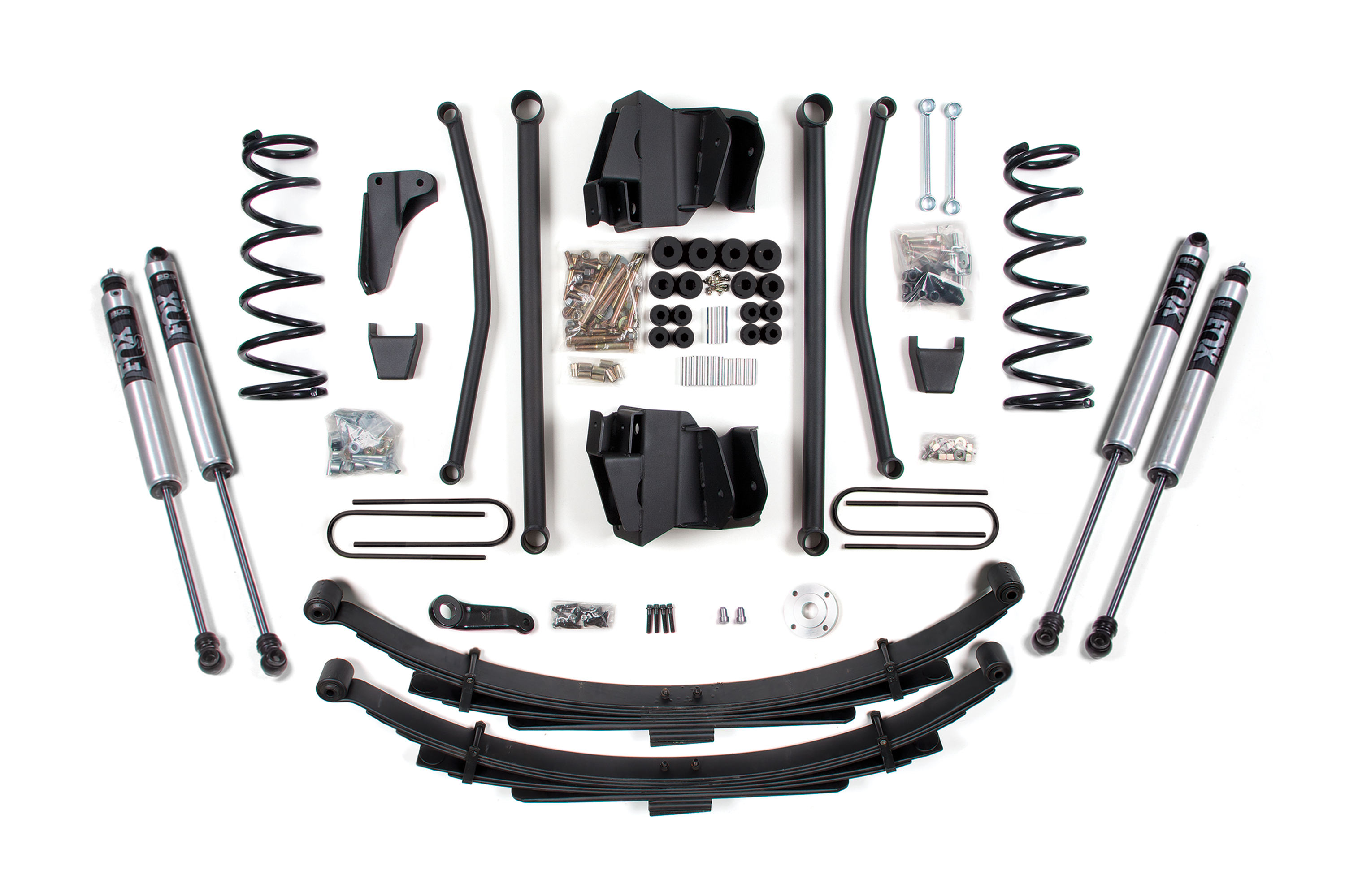BDS Suspension BDS688FS - 6 Inch Lift Kit Long Arm Dodge Ram 2500/3500 2008 4WD Gas Leaf Springs 3.5 Inch Axle FOX 2.0 Performance