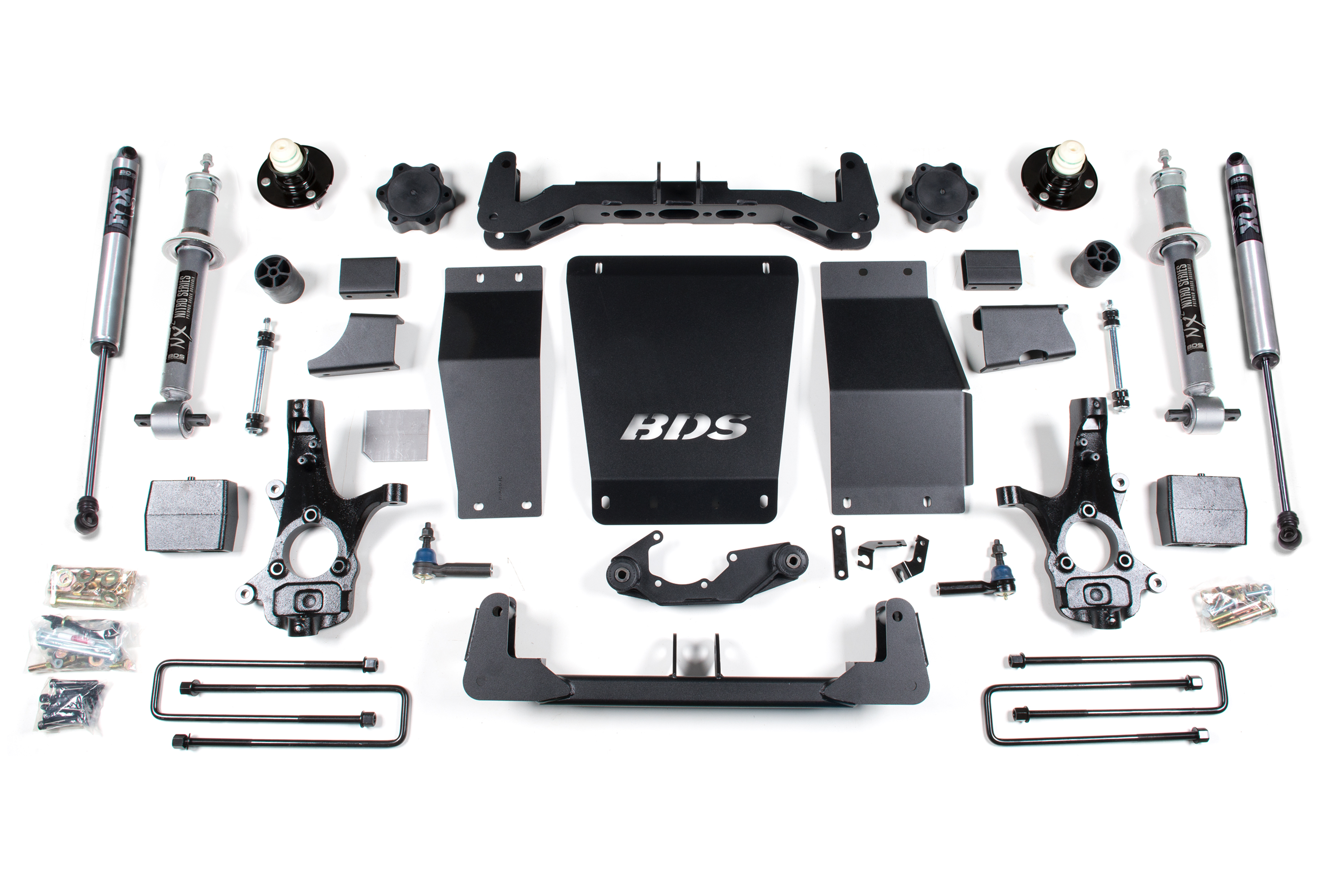 BDS Suspension BDS711FS - 6 Inch Lift Kit Silverado/Sierra 1500 14-18 4WD Aluminum / Stamped Steel Control Arm Block FOX 2.0 Performance