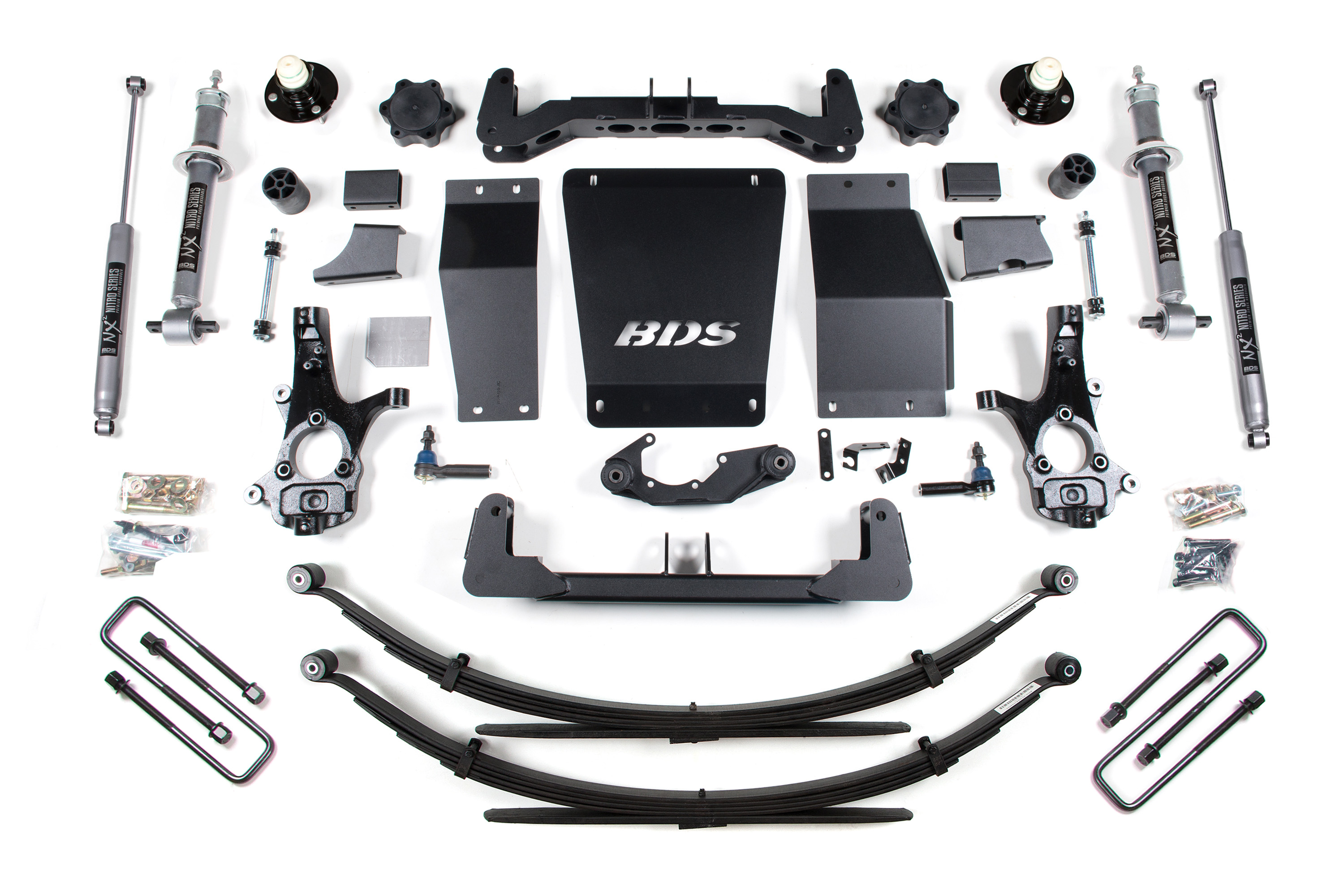 BDS Suspension BDS718H - 6 Inch Lift Kit Silverado/Sierra 1500 14-18 4WD Aluminum / Stamped Steel Control Arm Leaf Springs NX2 Nitro BDS Suspension BDS718H - 6 Inch Lift Kit Silverado/Sierra 1500 14-18 4WD Aluminum / Stamped Steel Control Arm Leaf Springs NX2 Nitro