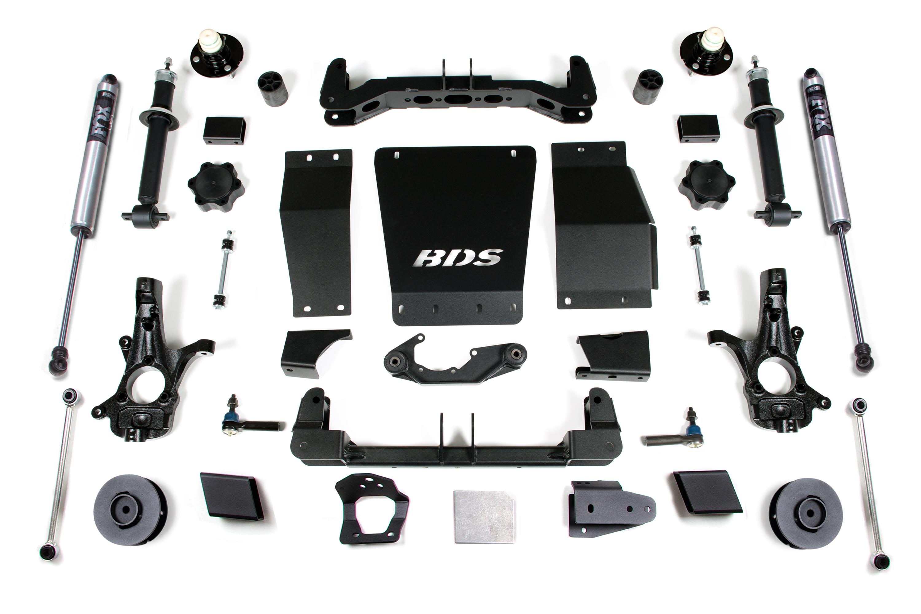 BDS Suspension BDS734FS - 4 Inch Lift Kit Chevy/GMC Suburban Tahoe Yukon/XL 1500 15-19 4WD Aluminum / Stamped Steel Fox 2.0 Performance