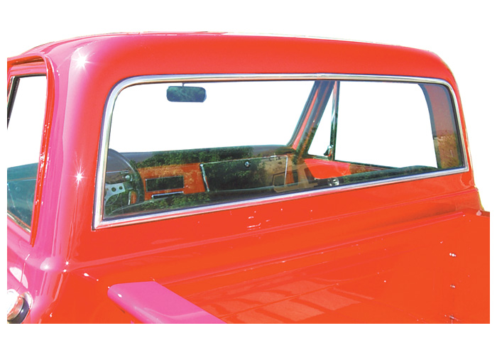 Brothers Trucks 6772 - Rear Window Trim Set - Large Window -Stainless - 6-Pieces Brothers Trucks 6772 - Rear Window Trim Set - Large Window -Stainless - 6-Pieces